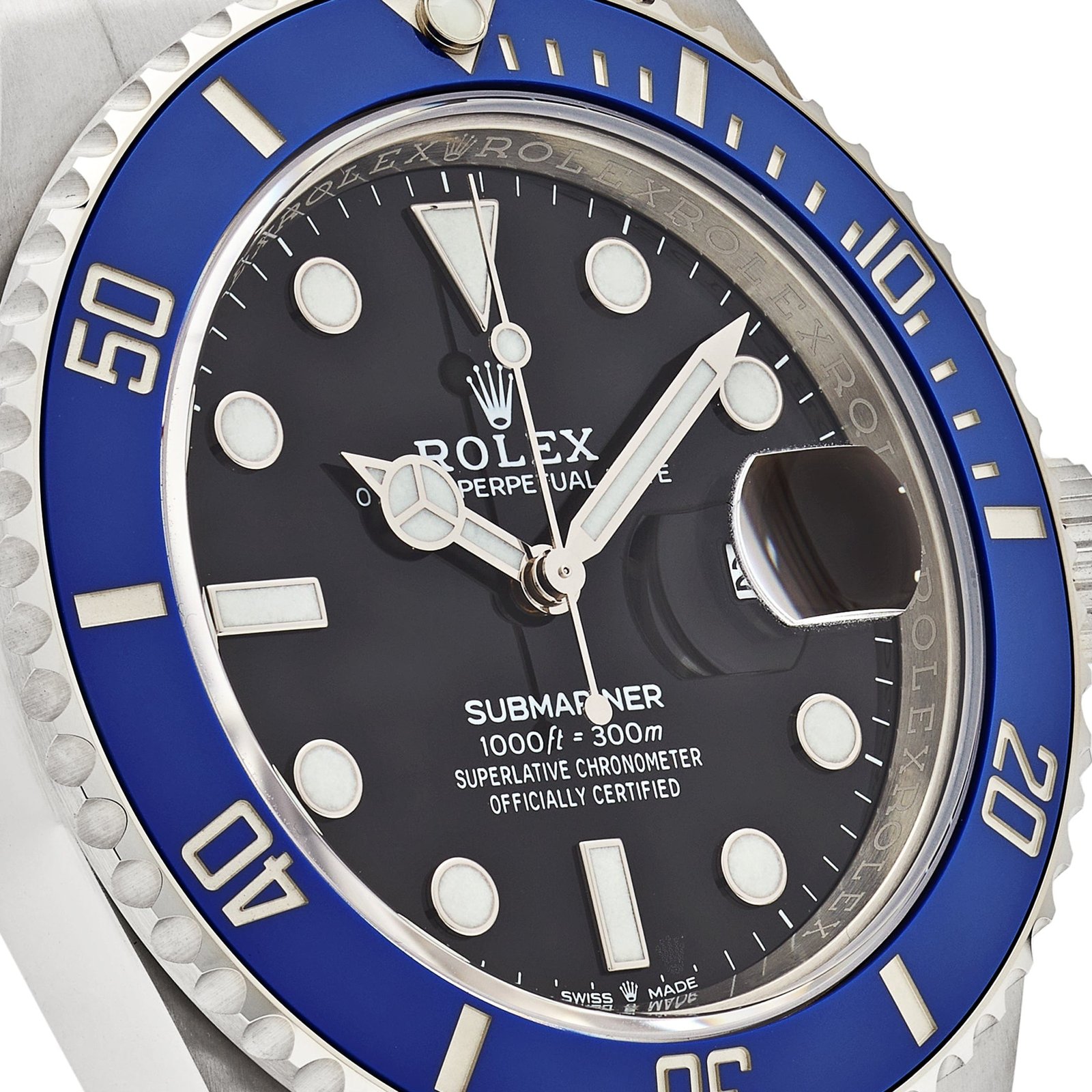 R01ex Submariner Date 126619LB ‘Cookie Monster’ White Gold Black Dial Blue Bezel (2025)