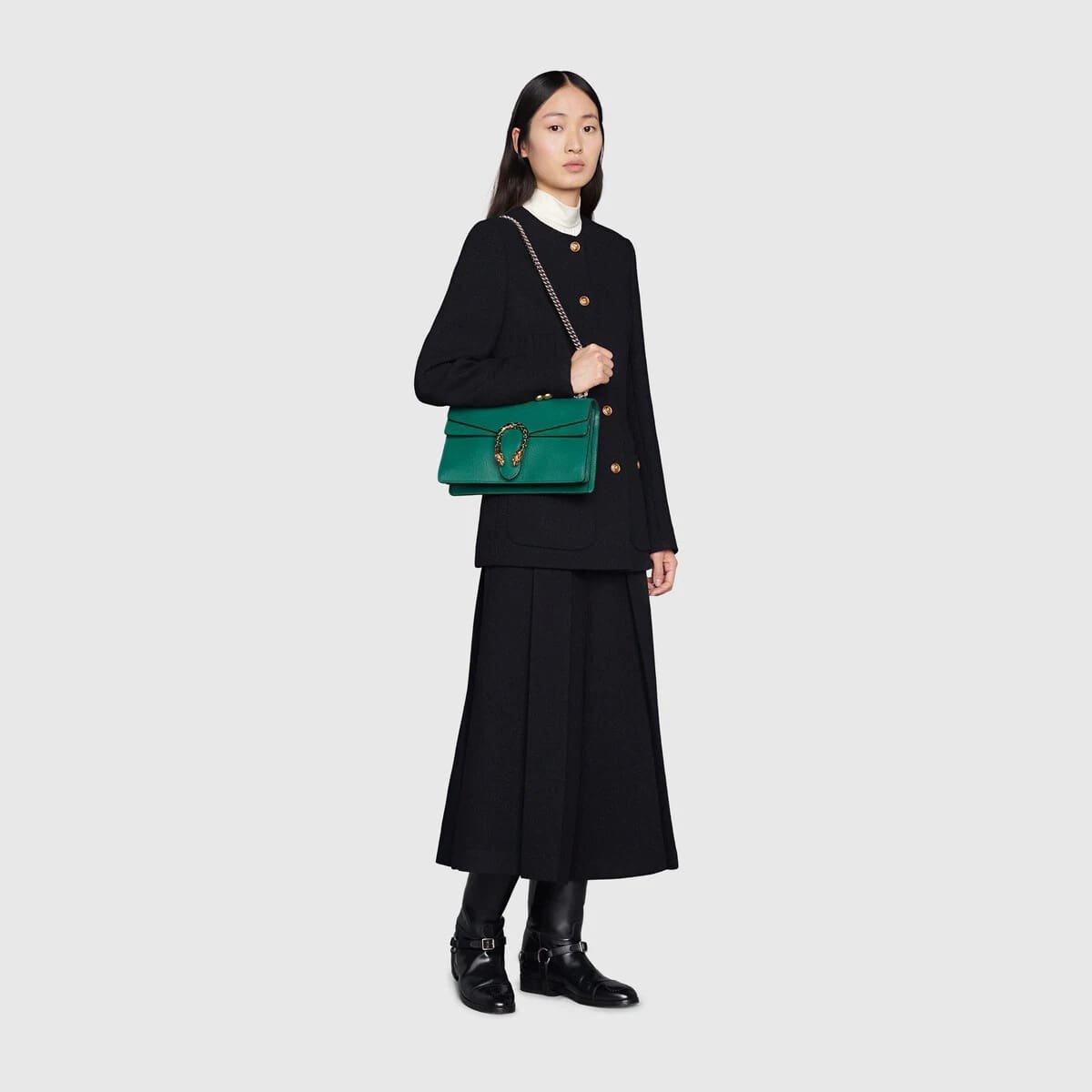 Gvc*1  Dionysus leather shoulder bag