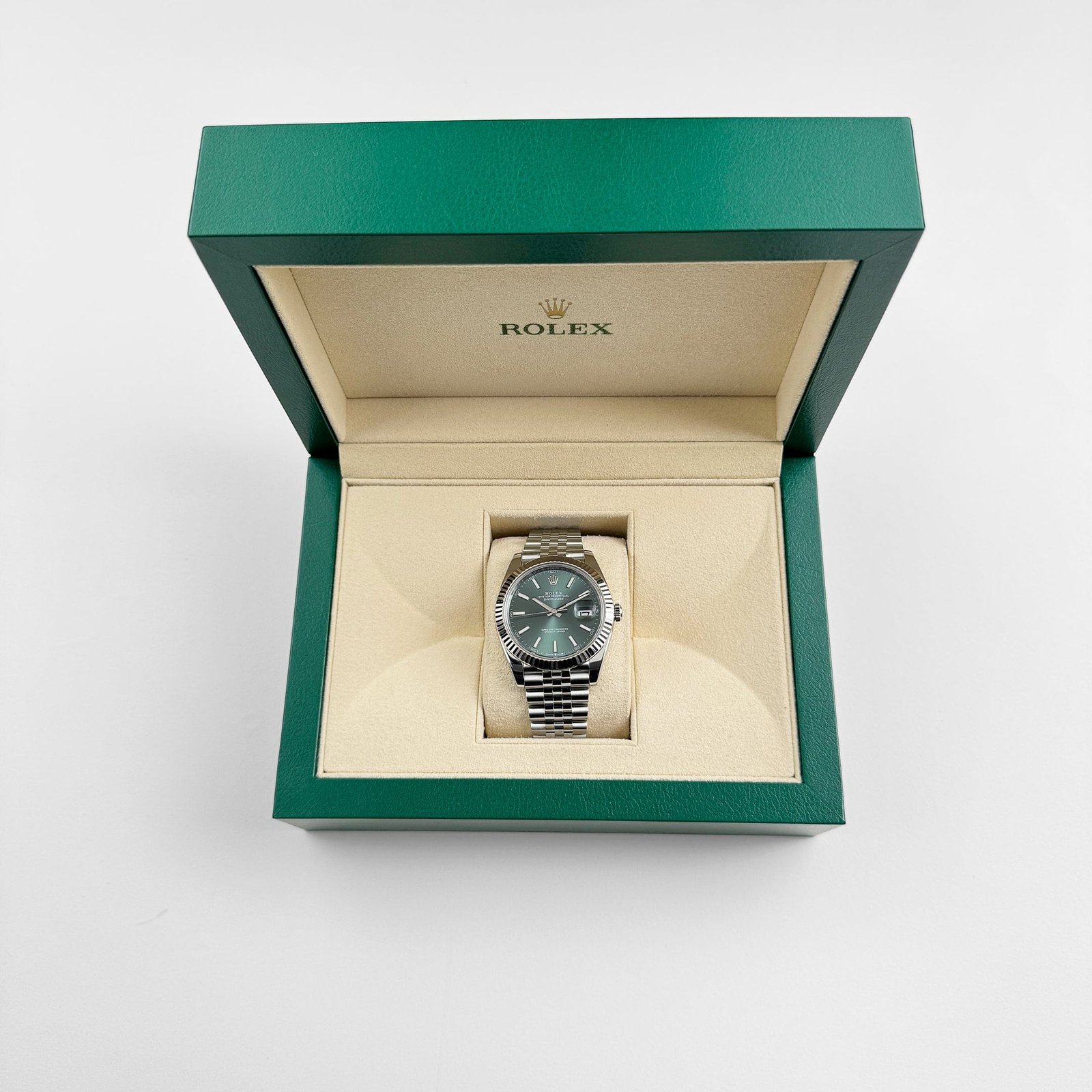 R01ex Datejust 41 126334 Stainless Steel Green Dial Jubilee (2022)