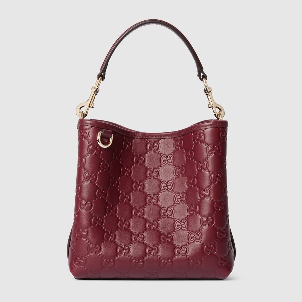 Gvc*1 Emblem small bucket bag