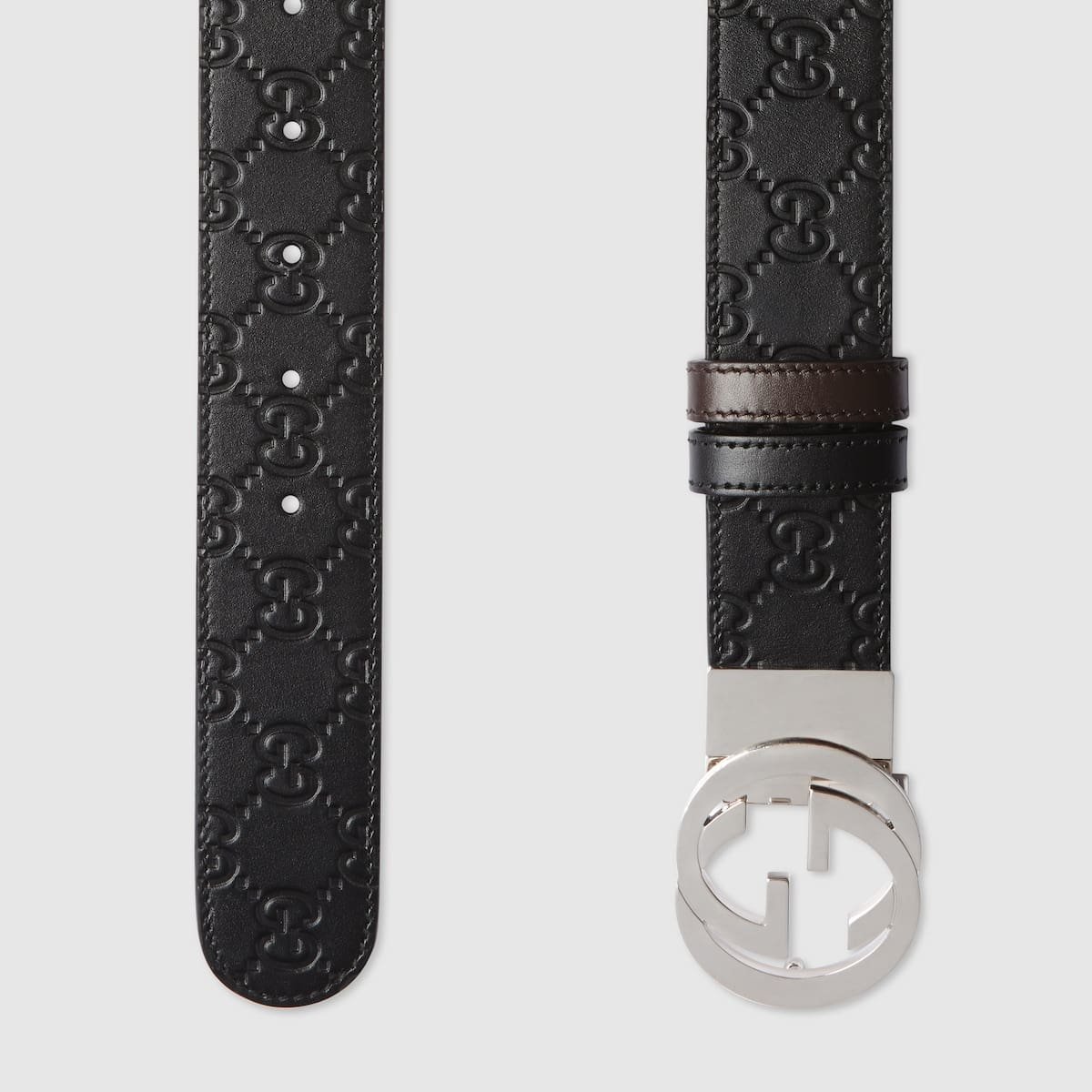Gvc*1 Reversible belt with Interlocking G buckle