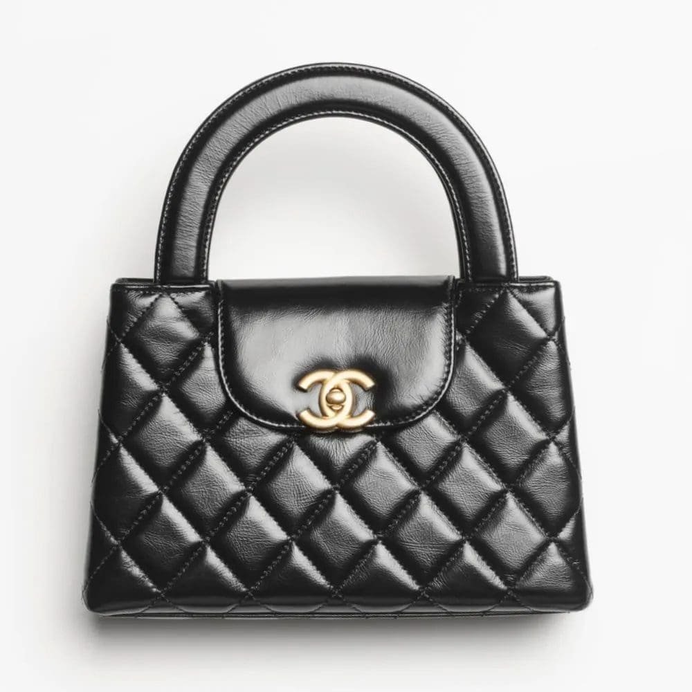 Ch**el MINI SHOPPING BAG BLACK