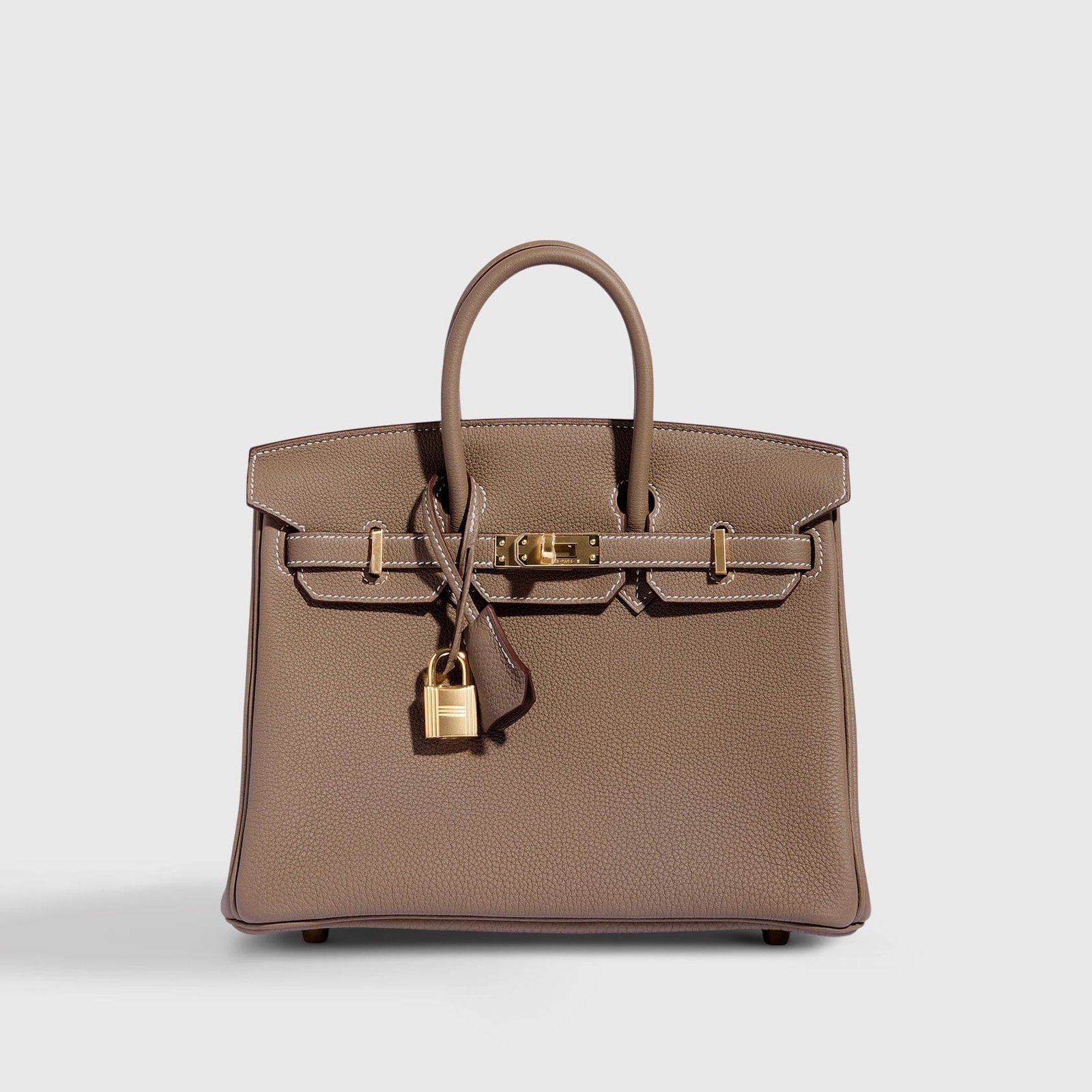 H**me5 Birkin 25 Togo Etoupe Retourne Gold Hardware