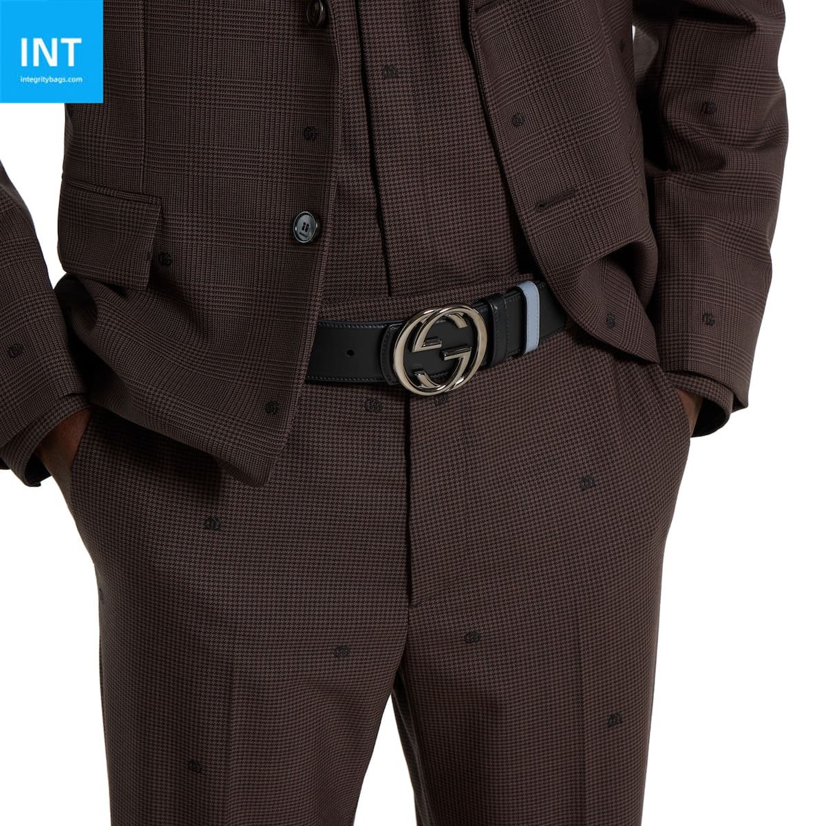 Gvc*1 Reversible belt with Interlocking G buckle
