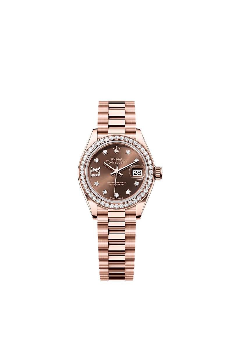 R01ex Lady-Datejust Chocolate Dial D1am0nd Bezel 28mm 279135RBR