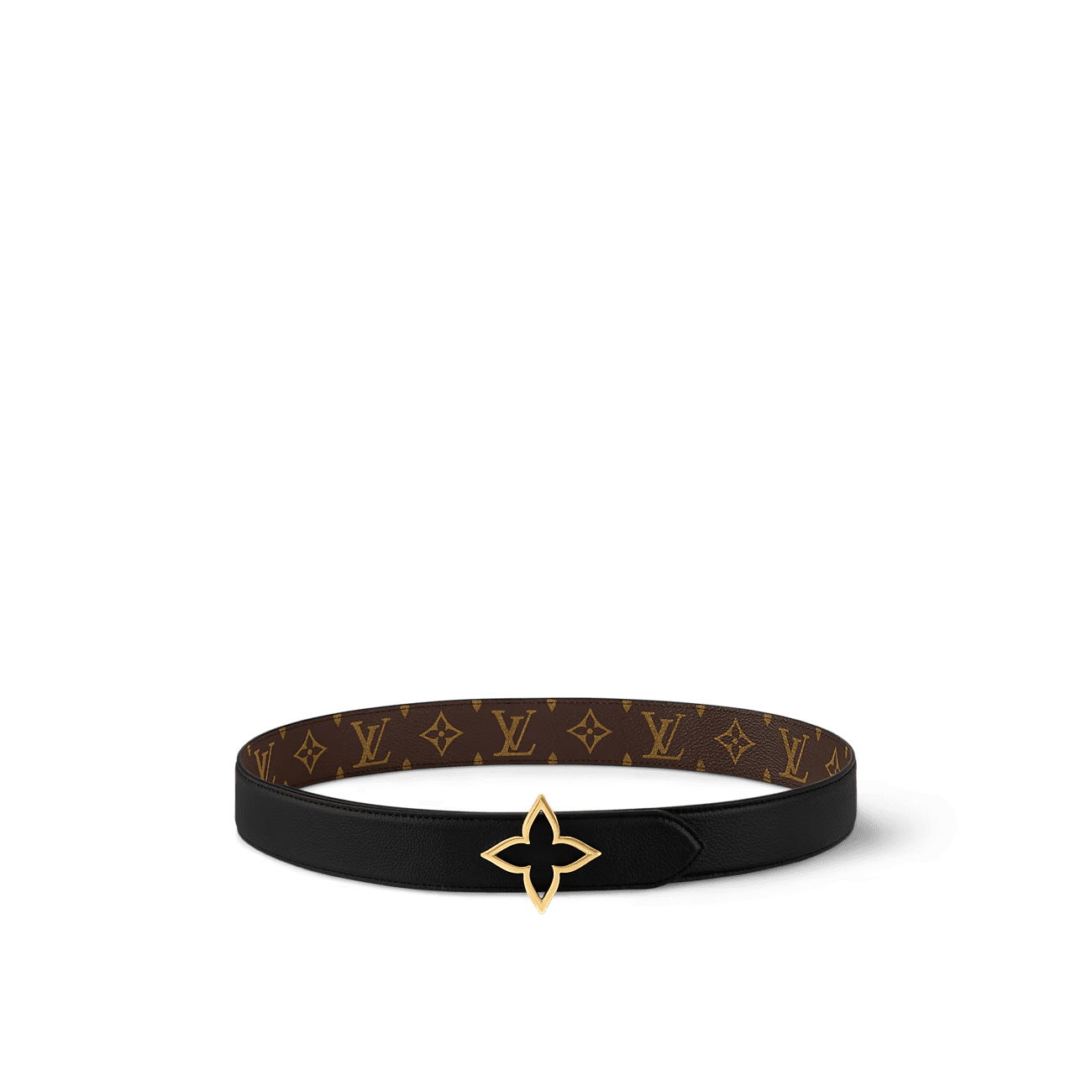 L0vis Vvtt0n M8899W Slim Flower 35mm Reversible Belt