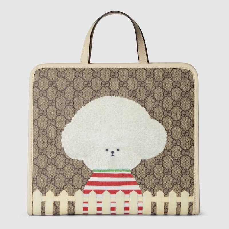 Gvc*1 CHILDREN’S DOG PRINT TOTE BAG