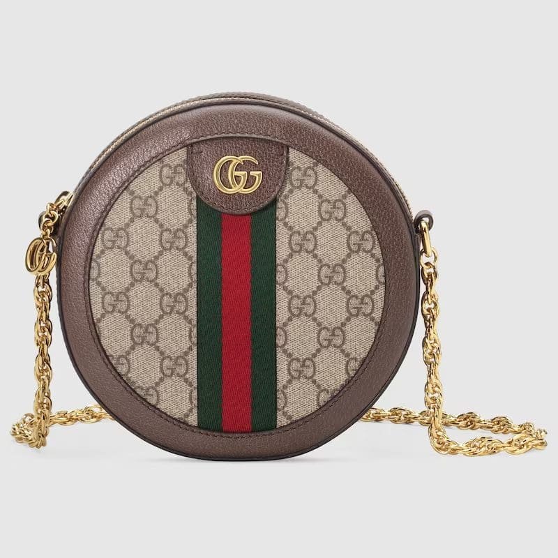Gvc*1 OPHIDIA MINI GG ROUND SHOULDER BAG