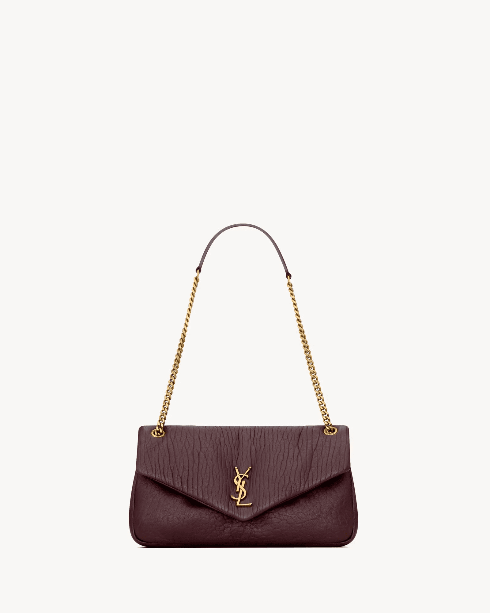 Sa1nt Lau*nt CALYPSO medium in grained lambskin