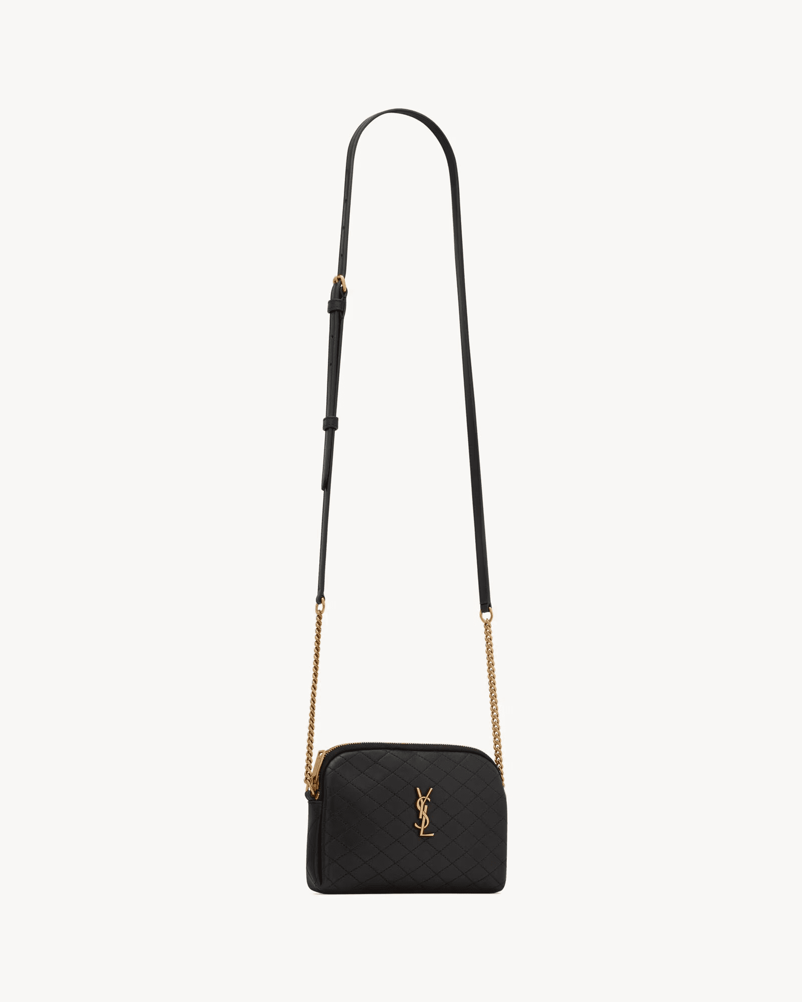 Sa1nt Lau*nt GABY ZIPPERED POUCH IN LAMBSKIN