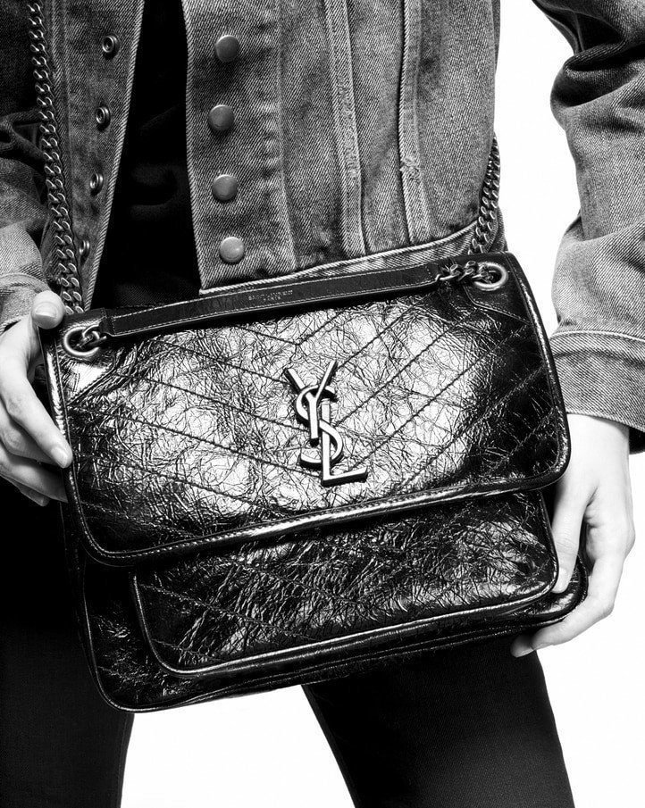 Sa1nt Lau*nt Niki Medium In Vintage Leather