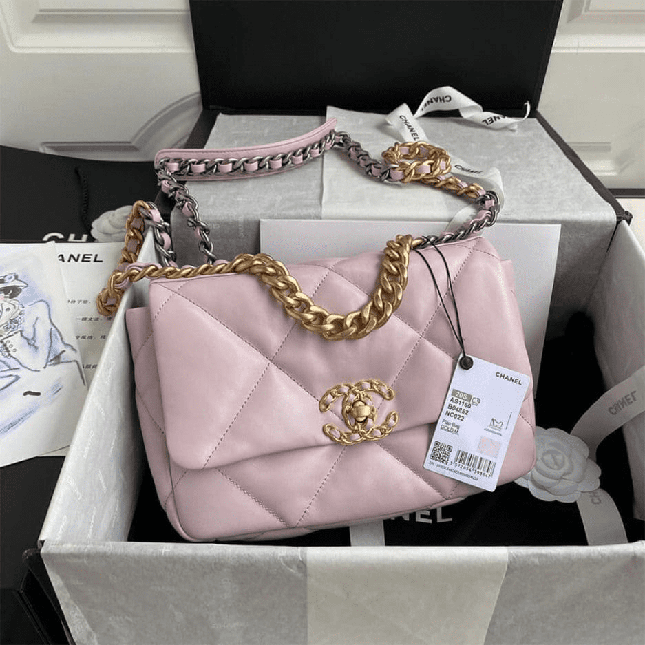 Ch**el 19 HANDBAG AS1160 PINK