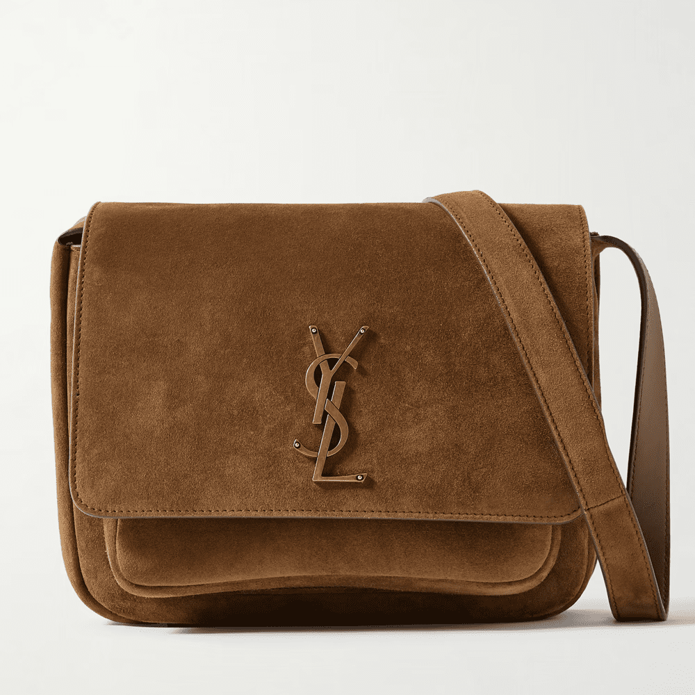 Sa1nt Lau*nt Niki suede shoulder bag