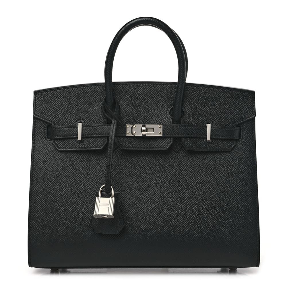H**me5 Epsom Birkin Sellier 25 Black