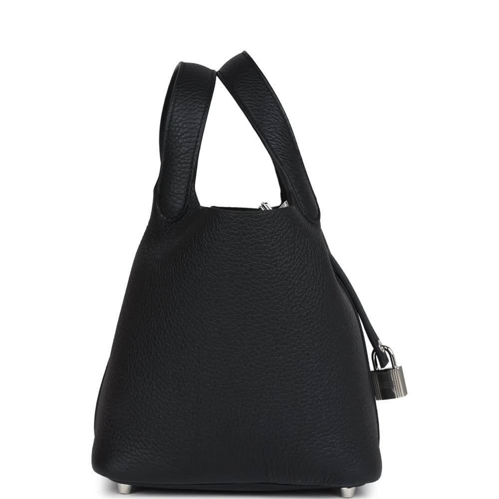 H**me5 Picotin Lock 18 Black Clemence Palladium Hardware