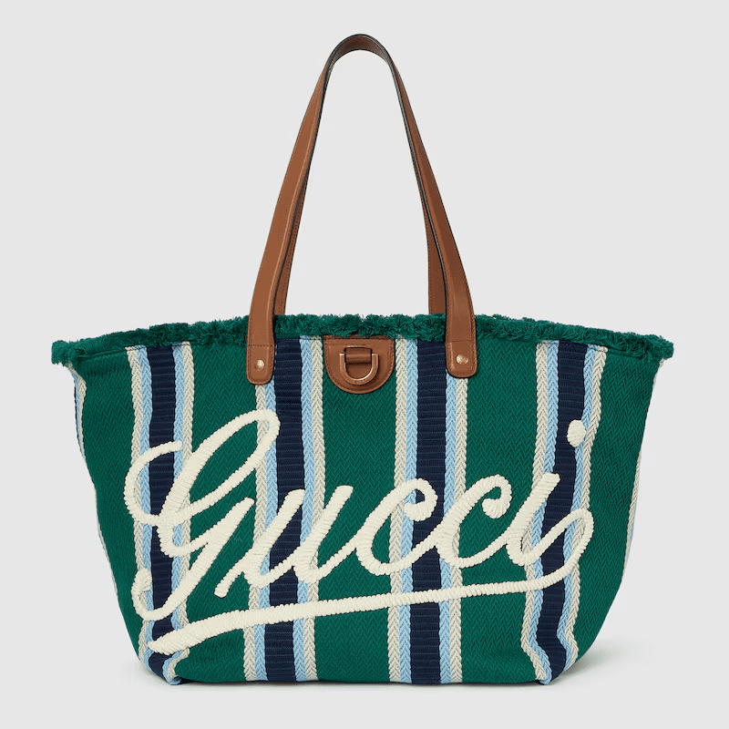 Gvc*1 EMBROIDERED MEDIUM CANVAS TOTE BAG