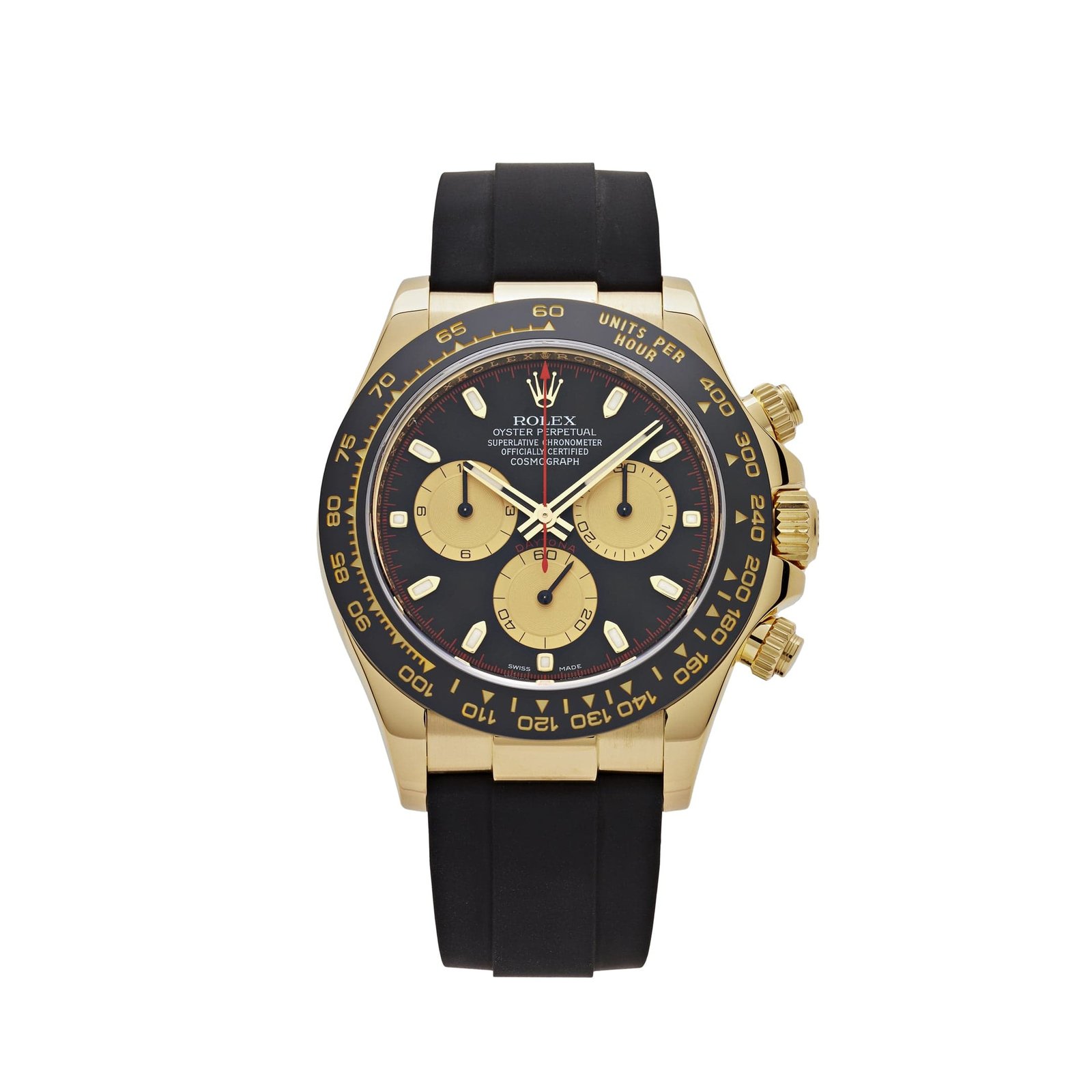 R01ex Daytona 116518LN ‘Paul Newman’ Yellow Gold Black Dial (2022)