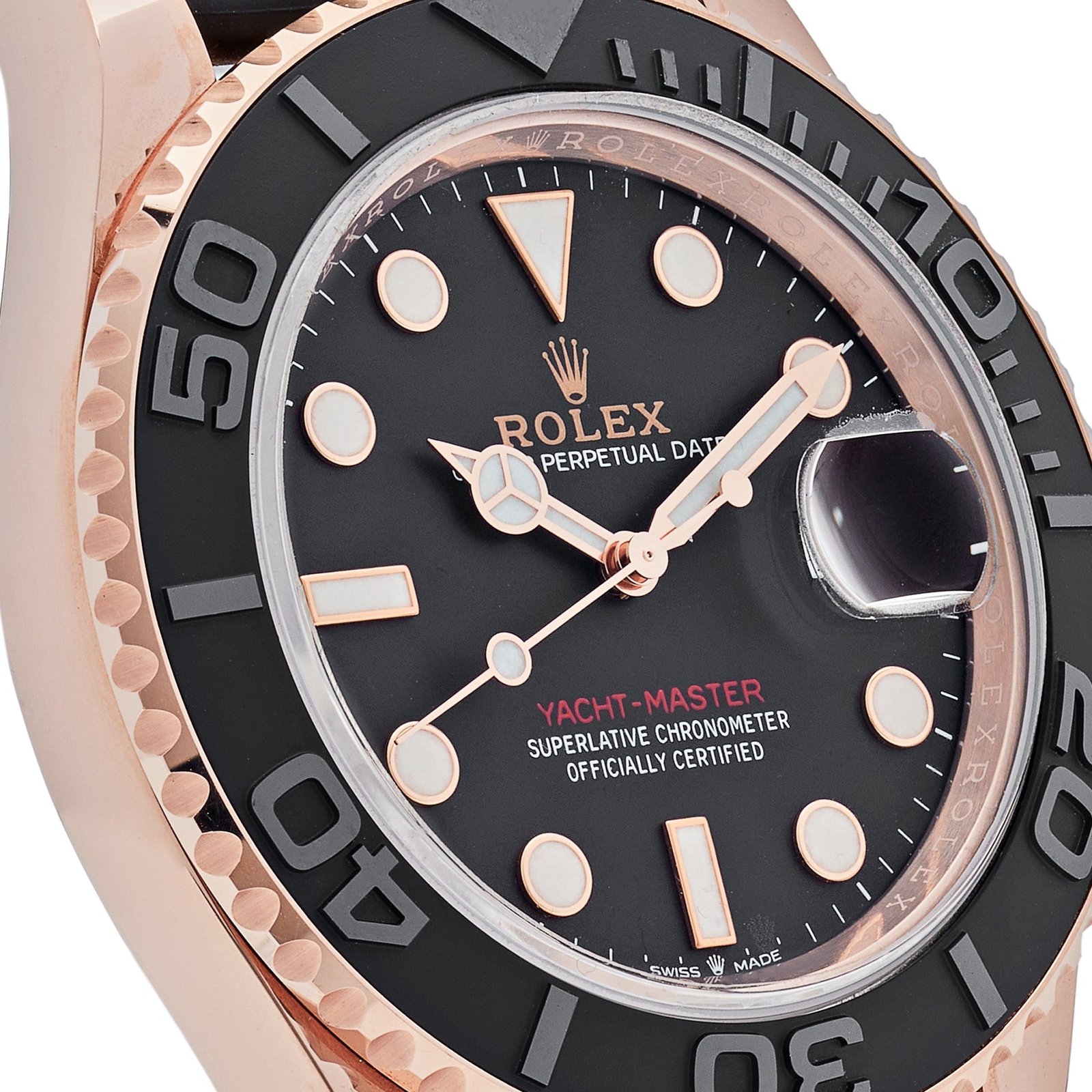 R01ex Yacht-Master 40 126655 Rose Gold Black Dial (2025)