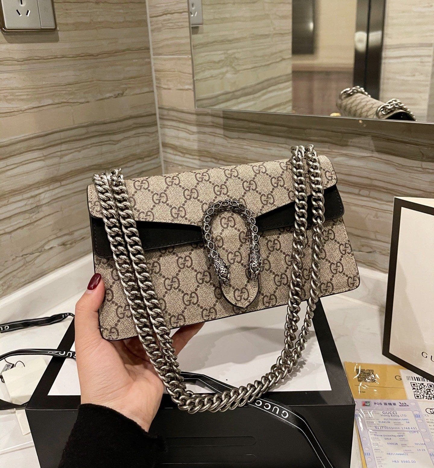 Gvc*1 DIONYSUS GG MEDIUM SHOULDER BAG