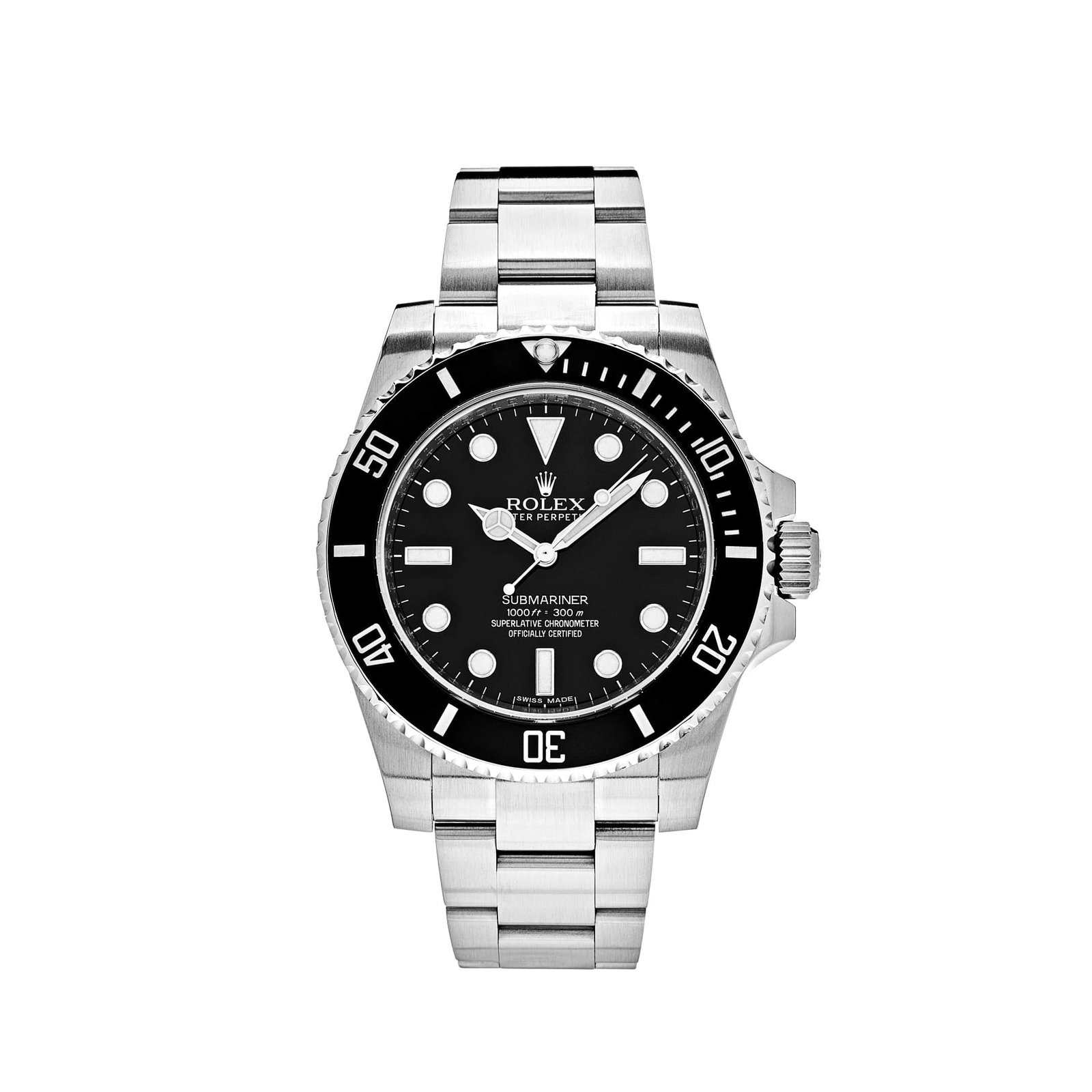 R01ex Submariner No Date 114060 Stainless Steel Black Dial