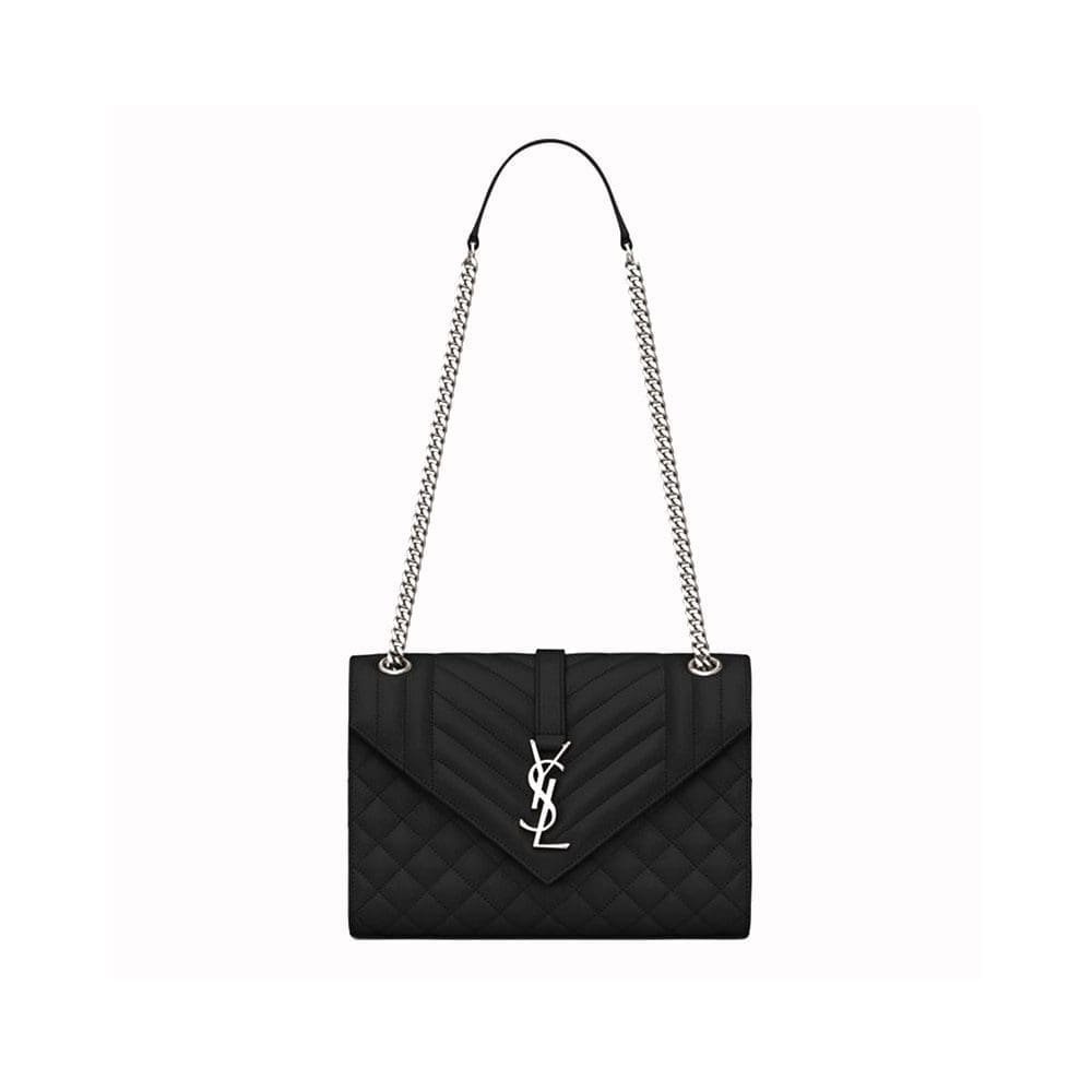 Sa1nt Lau*nt Envelope Medium Bag In Mix Matelasse Grain De Poud