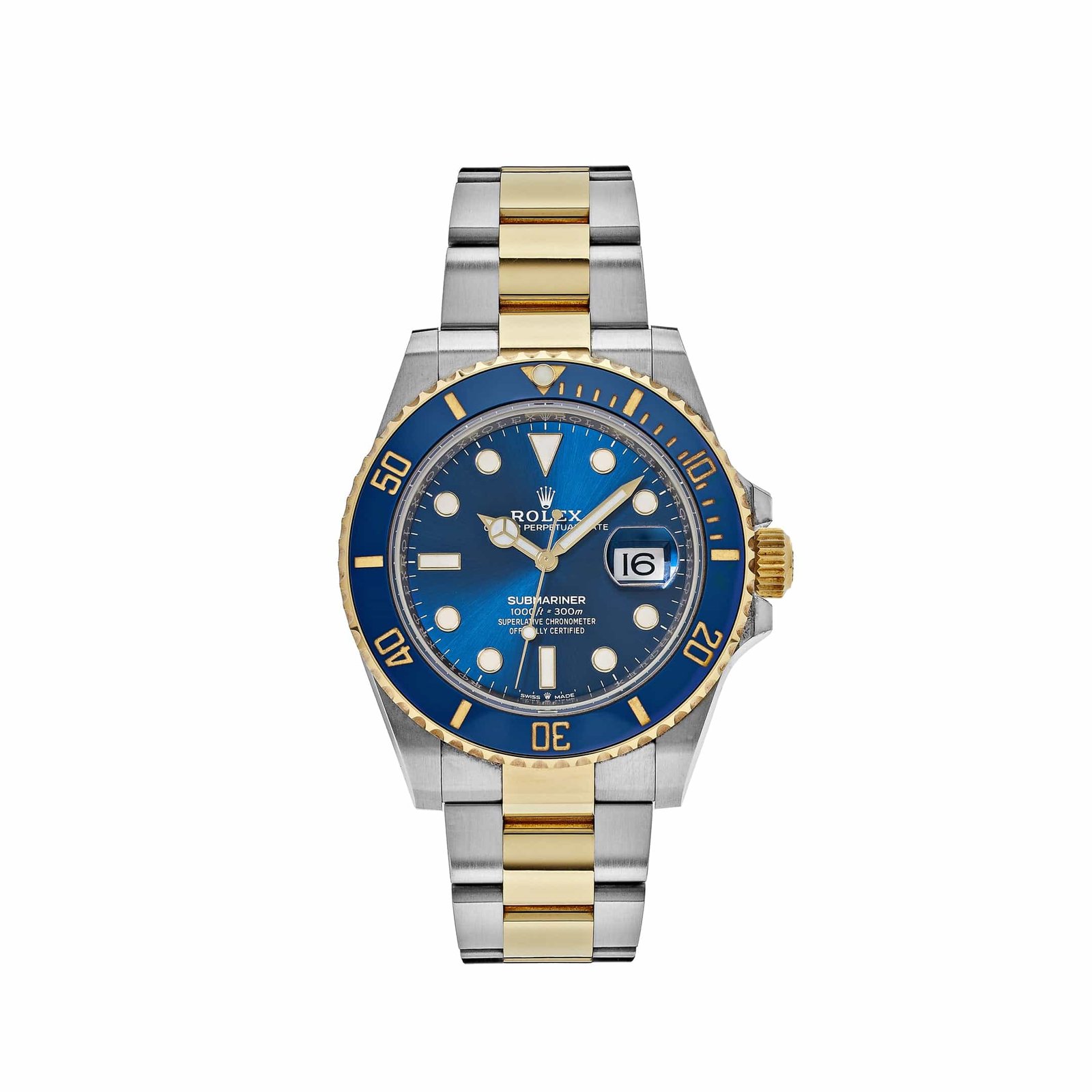 R01ex Submariner Date 126613LB Stainless Steel Yellow Gold Blue Dial (2025)