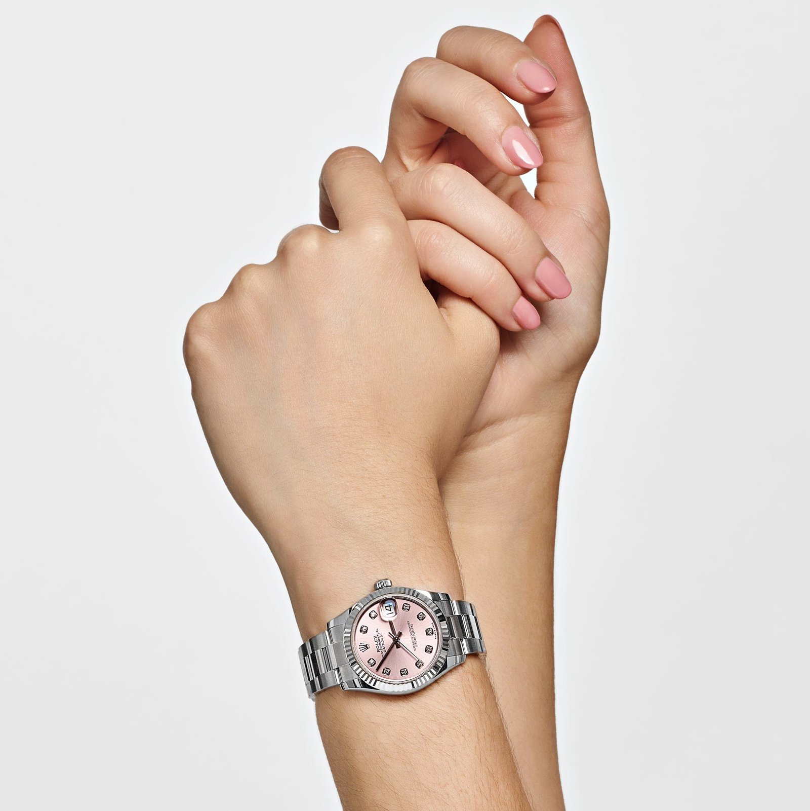 R01ex Datejust 31 278274 ‘Ladies’ Stainless Steel Pink D1am0nd Dial