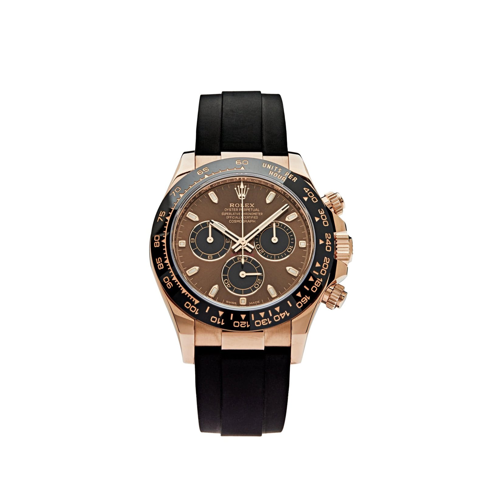 R01ex Daytona 116515LN Rose Gold Chocolate Dial
