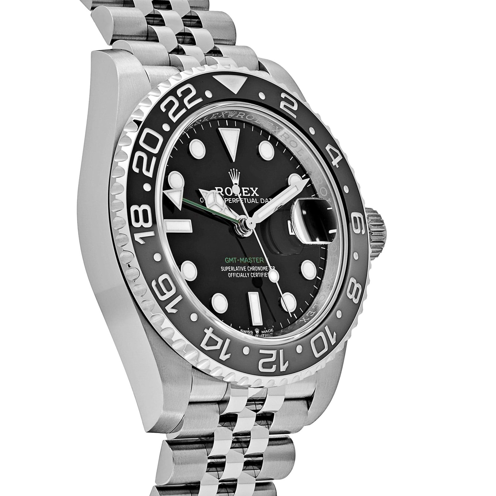 R01ex GMT-Master II 126710GRNR ‘Bruce Wayne’ Stainless Steel Black Dial Jubilee (2024) 40mm
