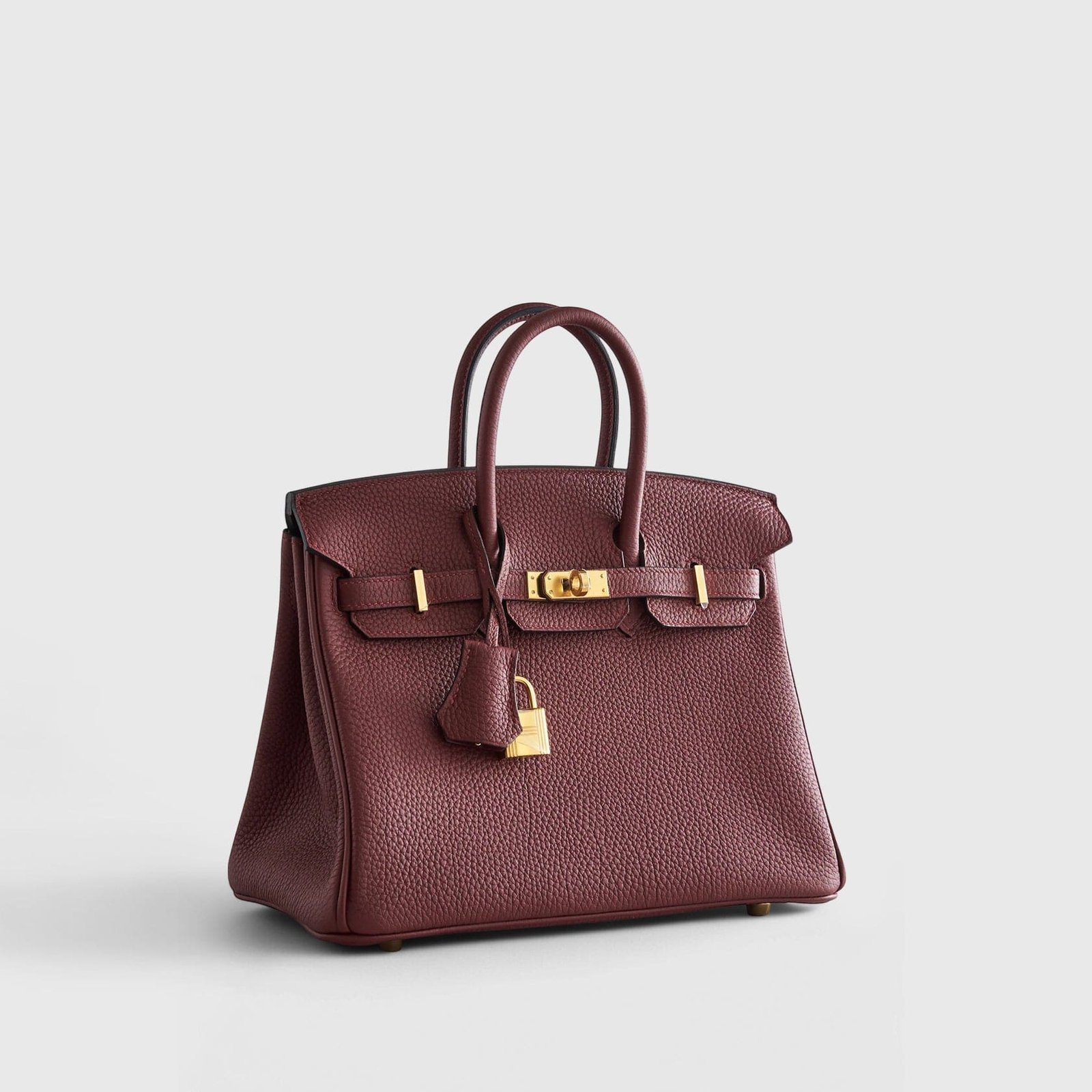 H**me5 Birkin 25 Togo Rouge Sellier Retourne Gold Hardware