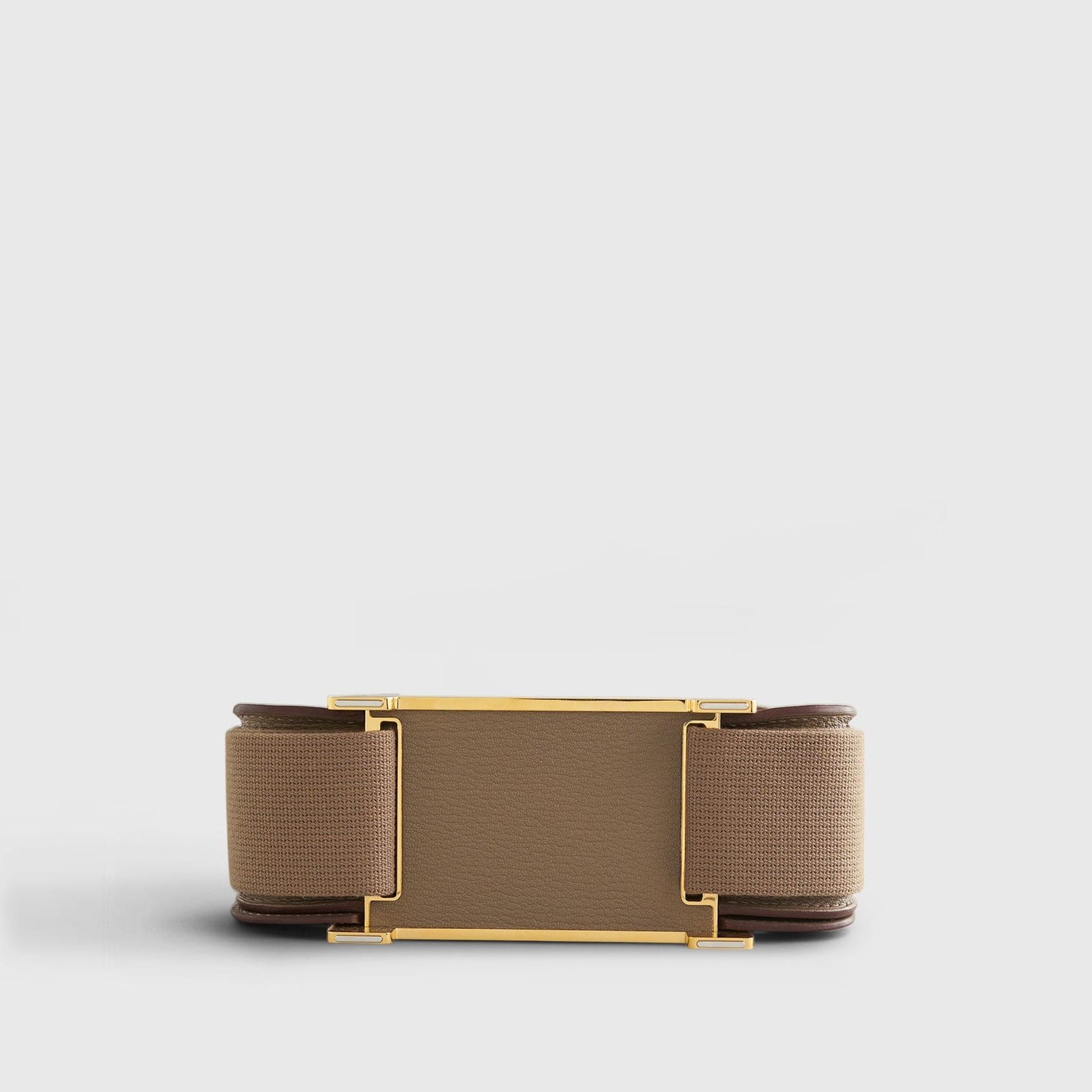 H**me5 Geta Bag Chevre Etoupe Gold Hardware