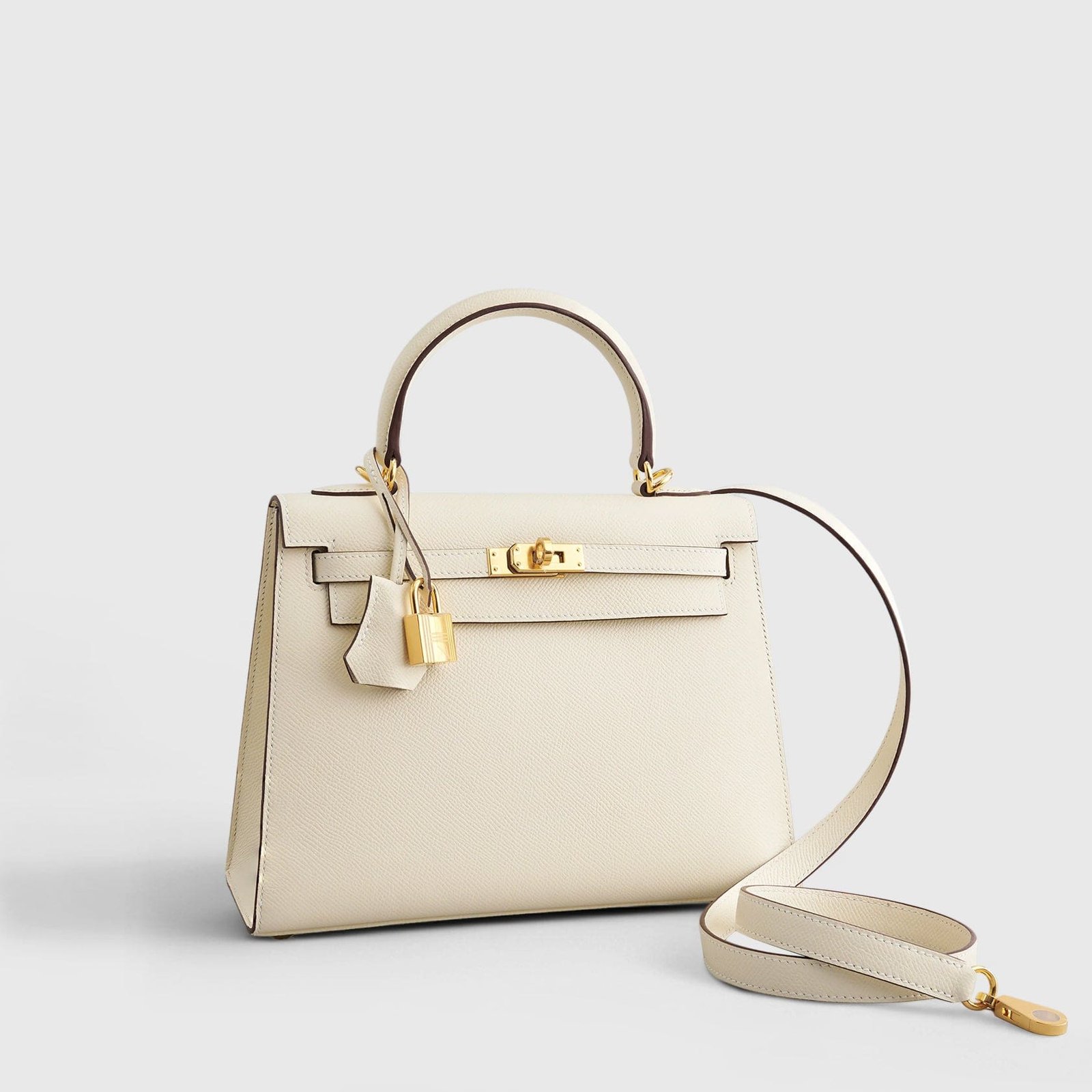 H**me5 Kelly 25 Epsom Nata Sellier Gold Hardware
