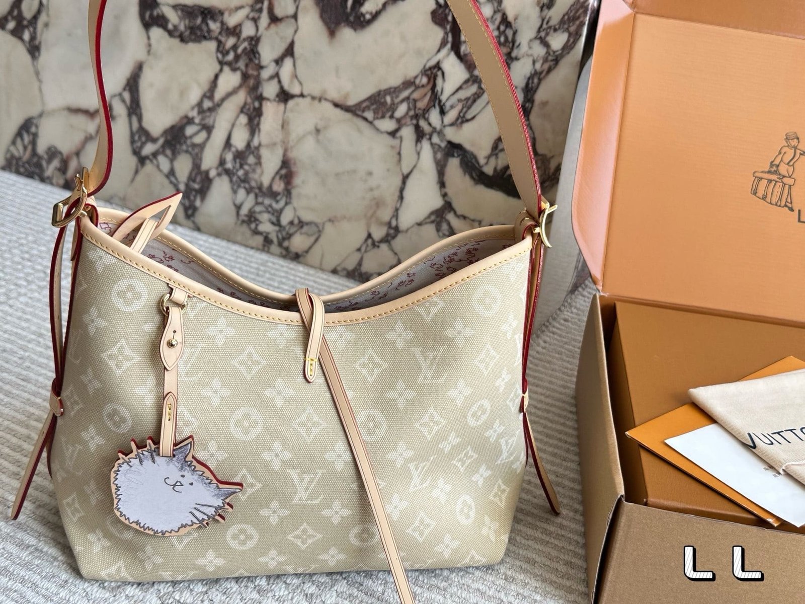 L0vis Vvtt0n Denim carryall