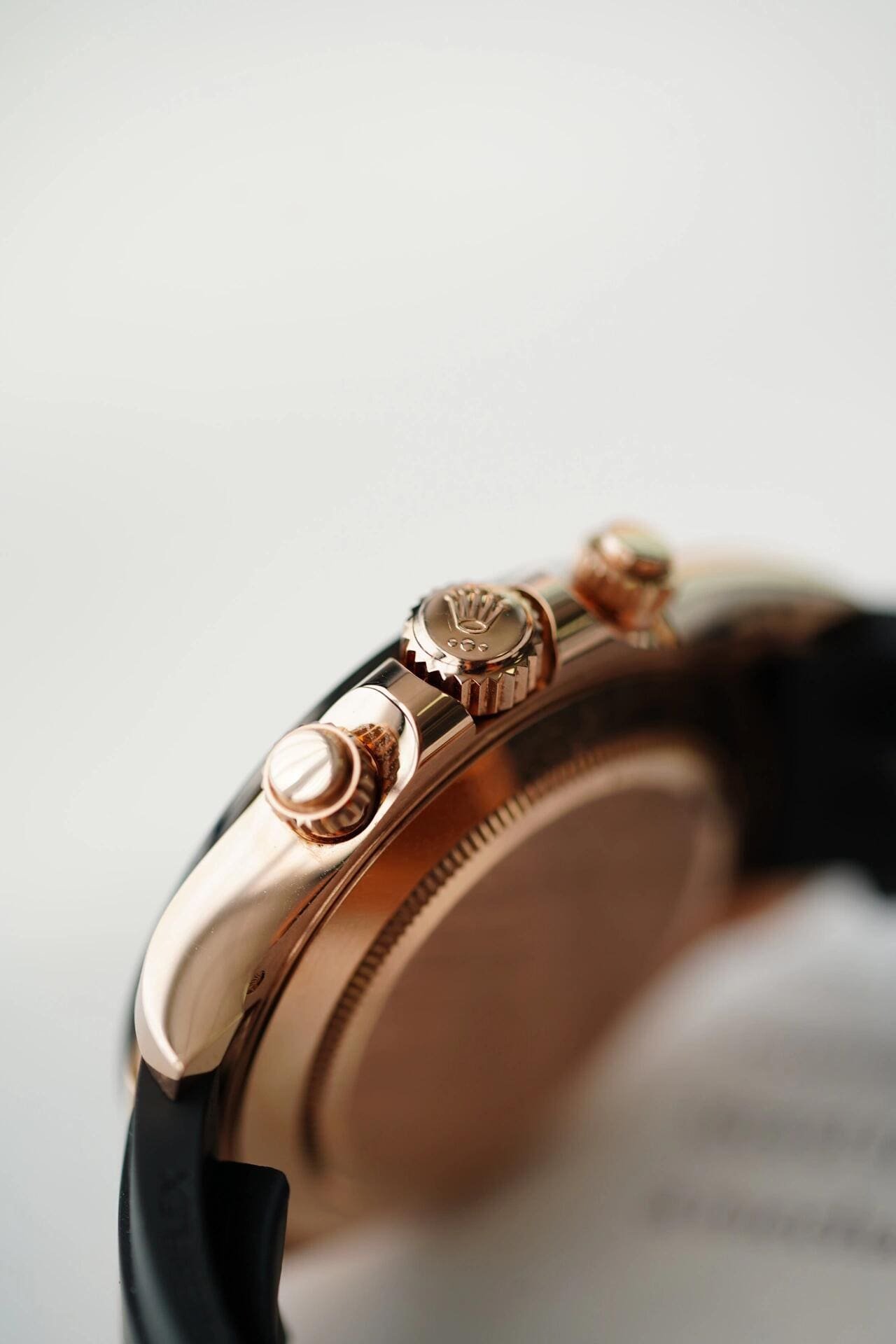 R01ex Daytona 116515LN Rose Gold Ivory Dial