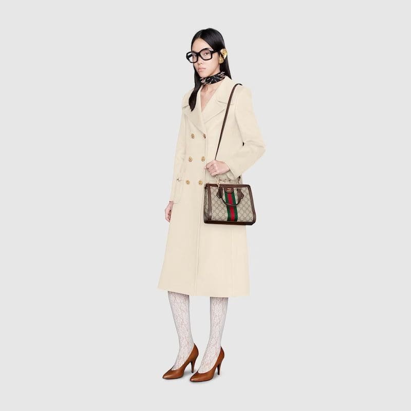 Gvc*1 OPHIDIA SMALL GG TOTE BAG