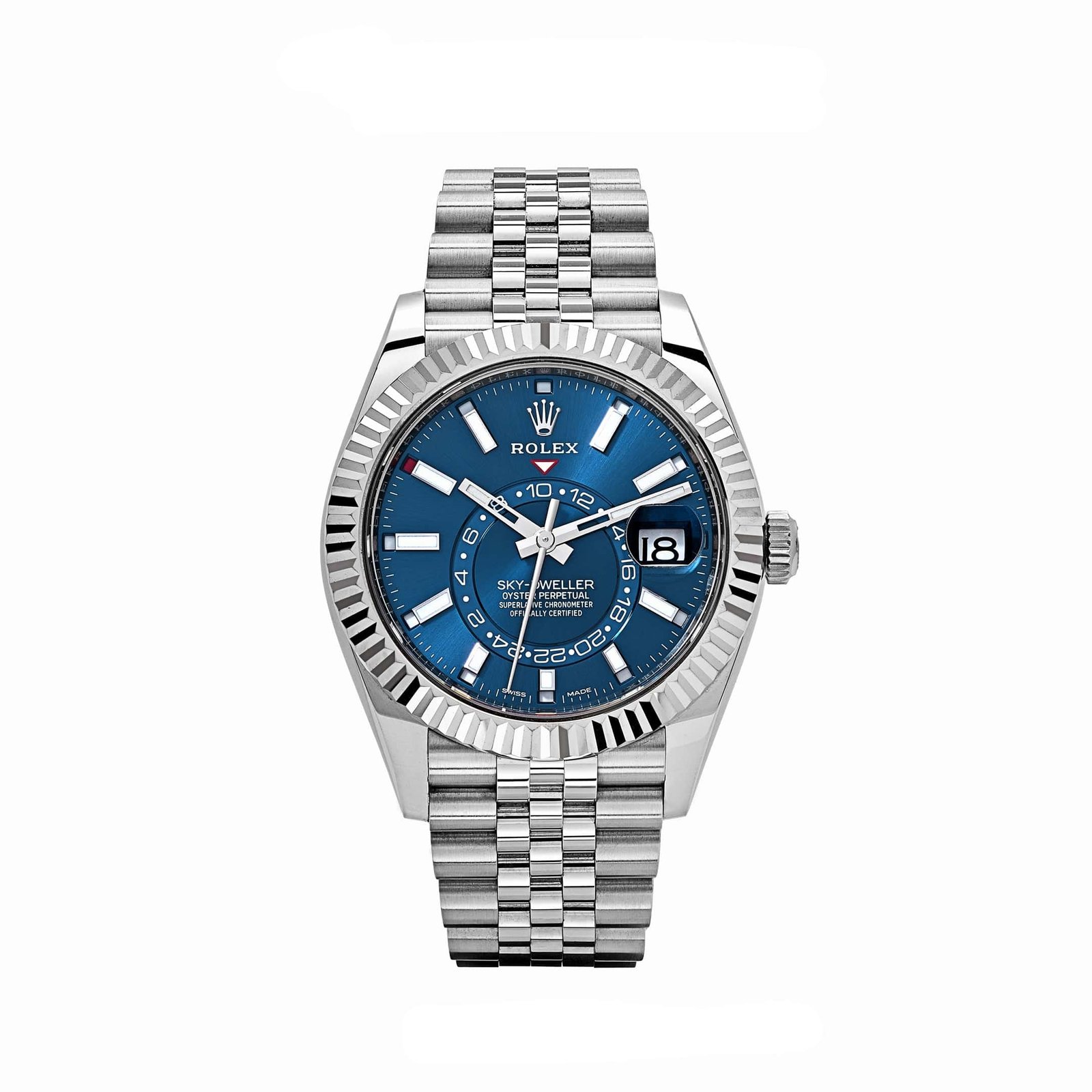 R01ex Sky-Dweller 326934 Stainless Steel Blue Dial Jubilee (2022)