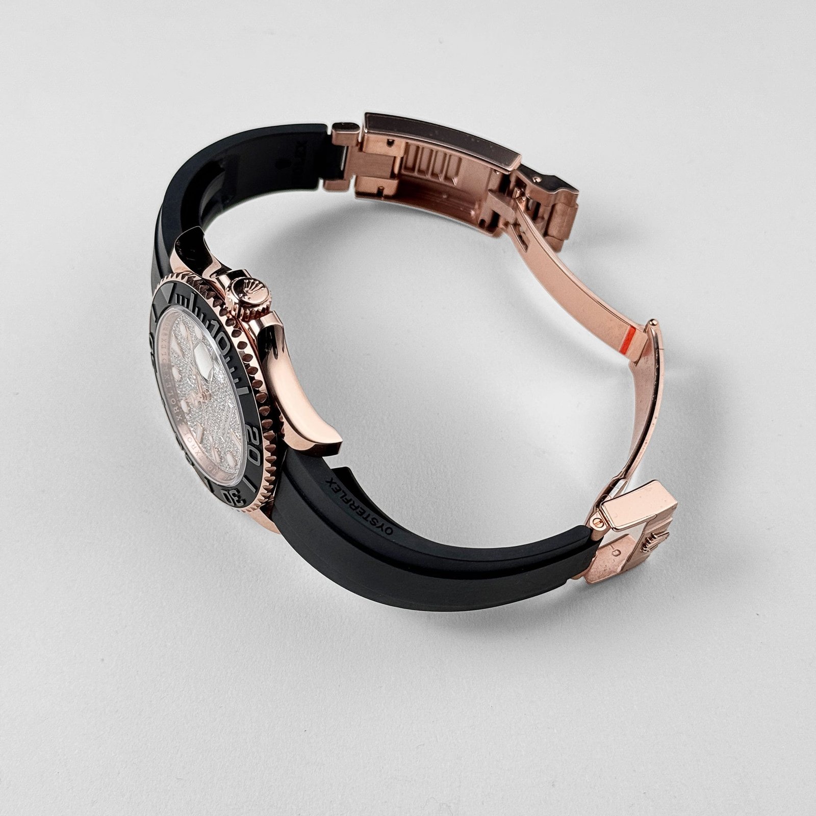 R01ex Yacht-Master 40 126655 Rose Gold Pave D1am0nd Dial (2023)