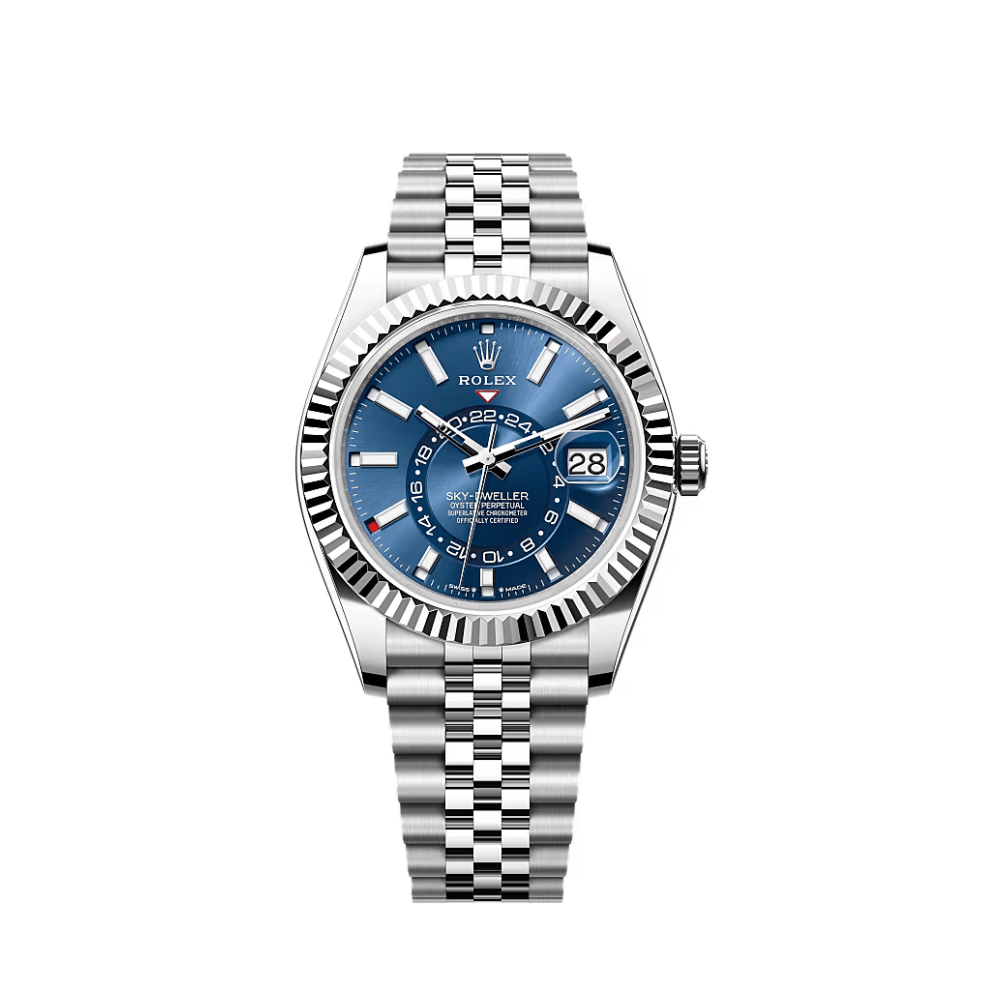 R01ex Sky-Dweller 336934 Stainless Steel Blue Dial Jubilee (2025)