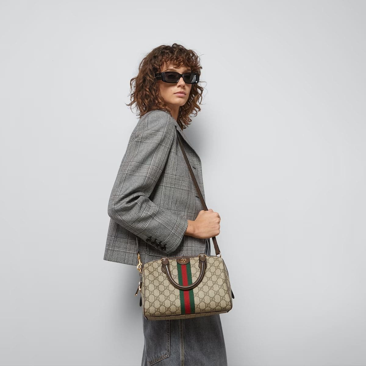 Gvc*1 OPHIDIA GG SMALL TOP HANDLE BAG