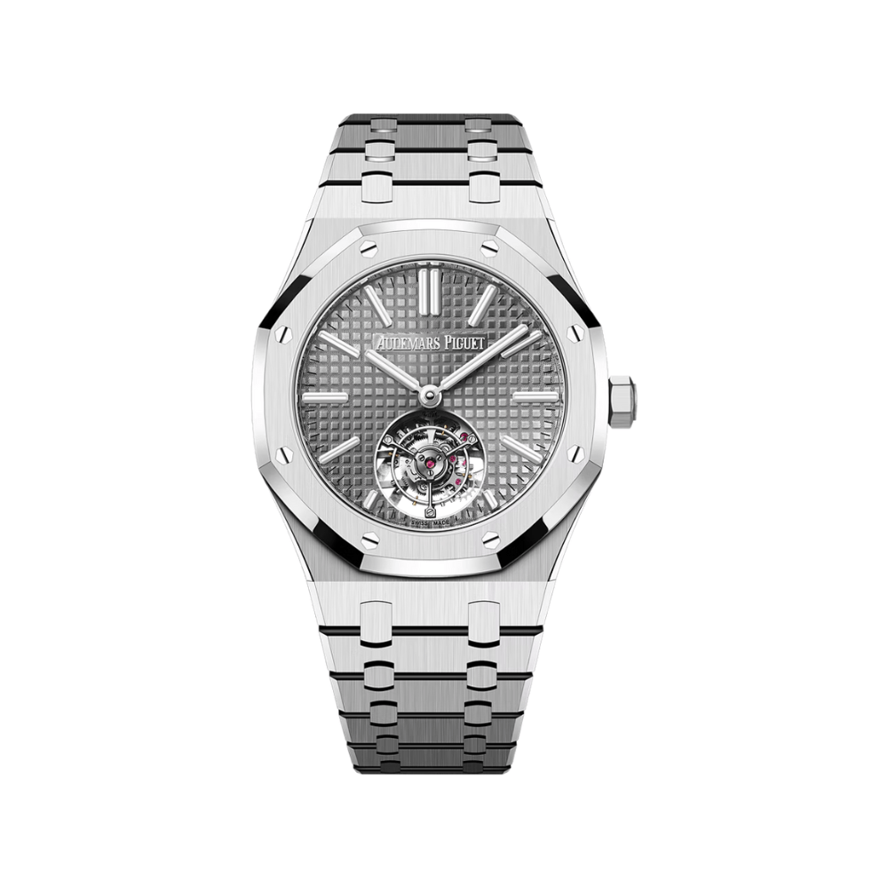 Audemars P1g*et Royal Oak Flying Tourbillon 26730ST.OO.1320ST.06 Selfwinding Steel Grey Dial