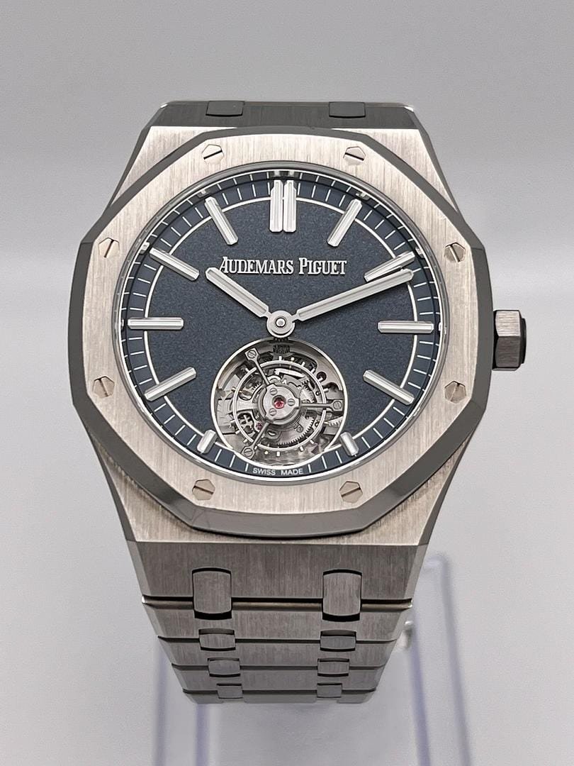 Audemars P1g*et Royal Oak Selfwinding Flying Tourbillon 26730TI.OO.1320TI.01 ’50th Anniversary’ Titanium Blue Dial