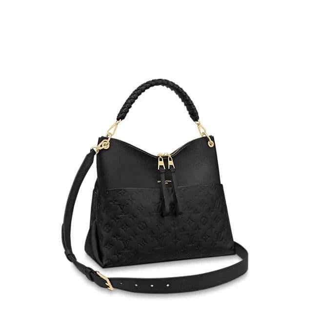 L0vis Vvtt0n MAIDA HOBO MONOGRAM EMPREINTE LEATHER IN BLACK