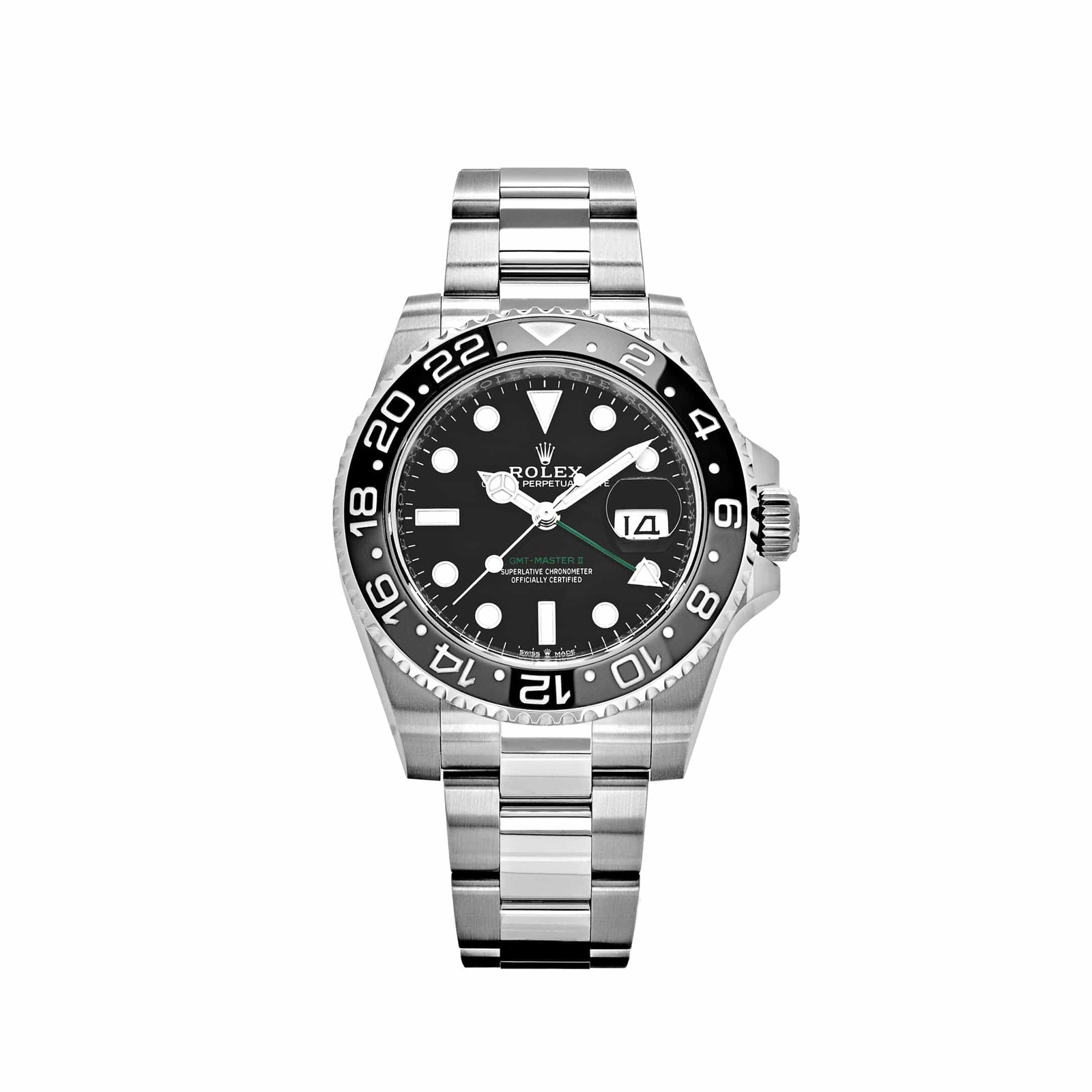 R01ex GMT-Master II 126710GRNR ‘Bruce Wayne’ Stainless Steel Black Dial Oyster (2025) 40mm