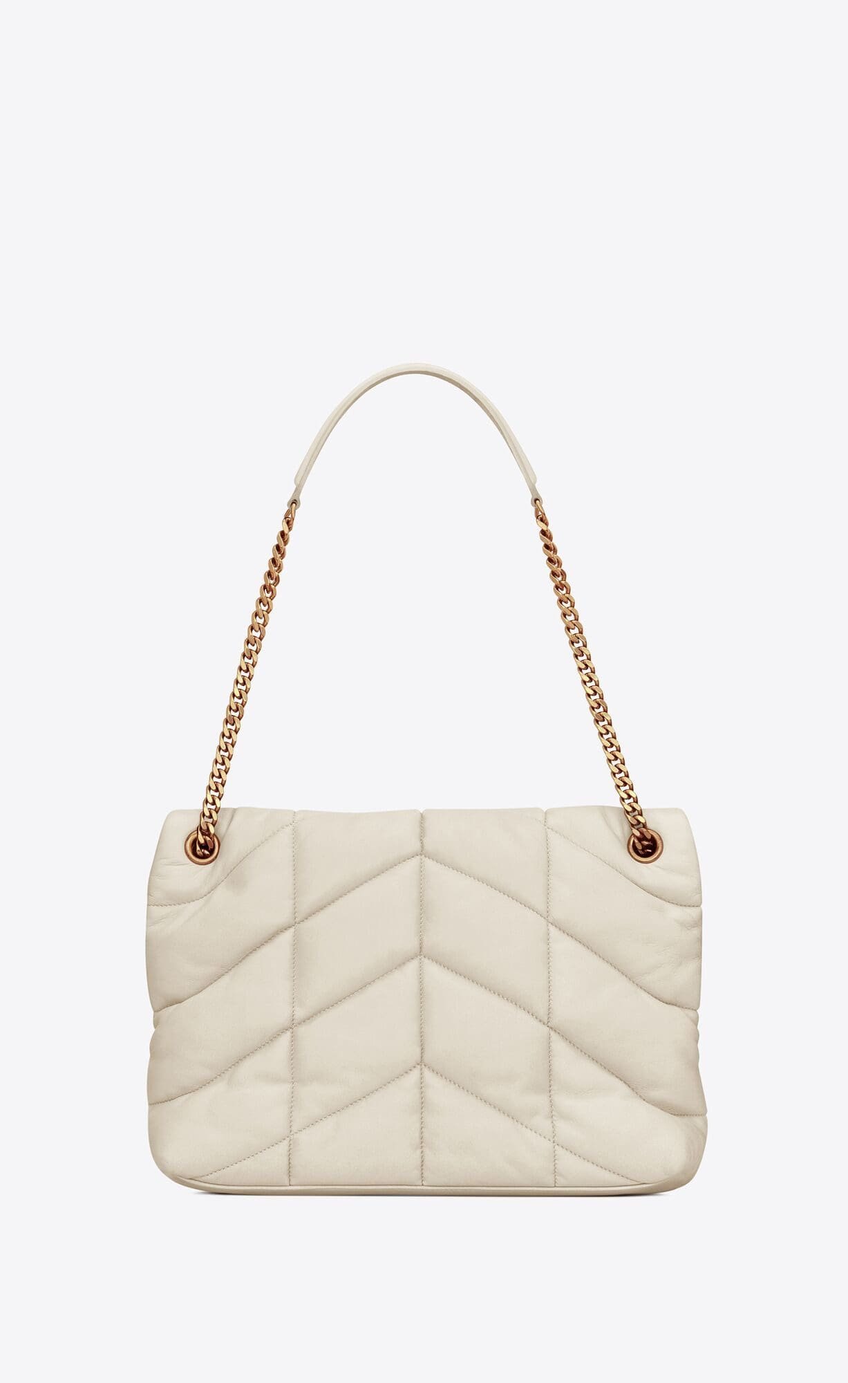 Sa1nt Lau*nt PUFFER MEDIUM BAG IN QUILTED NAPPA LEATHER