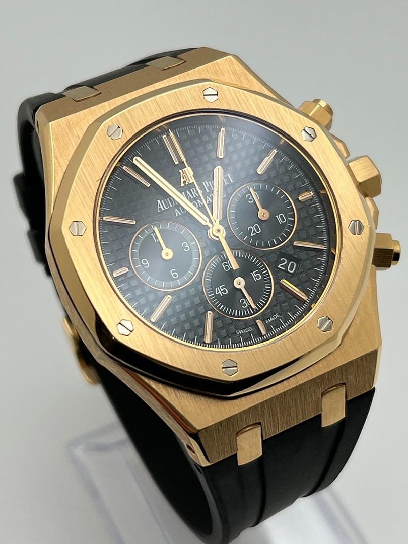 Audemars P1g*et Royal Oak 26320OR.OO.D002CR.01 Selfwinding Chronograph Rose Gold Black Dial