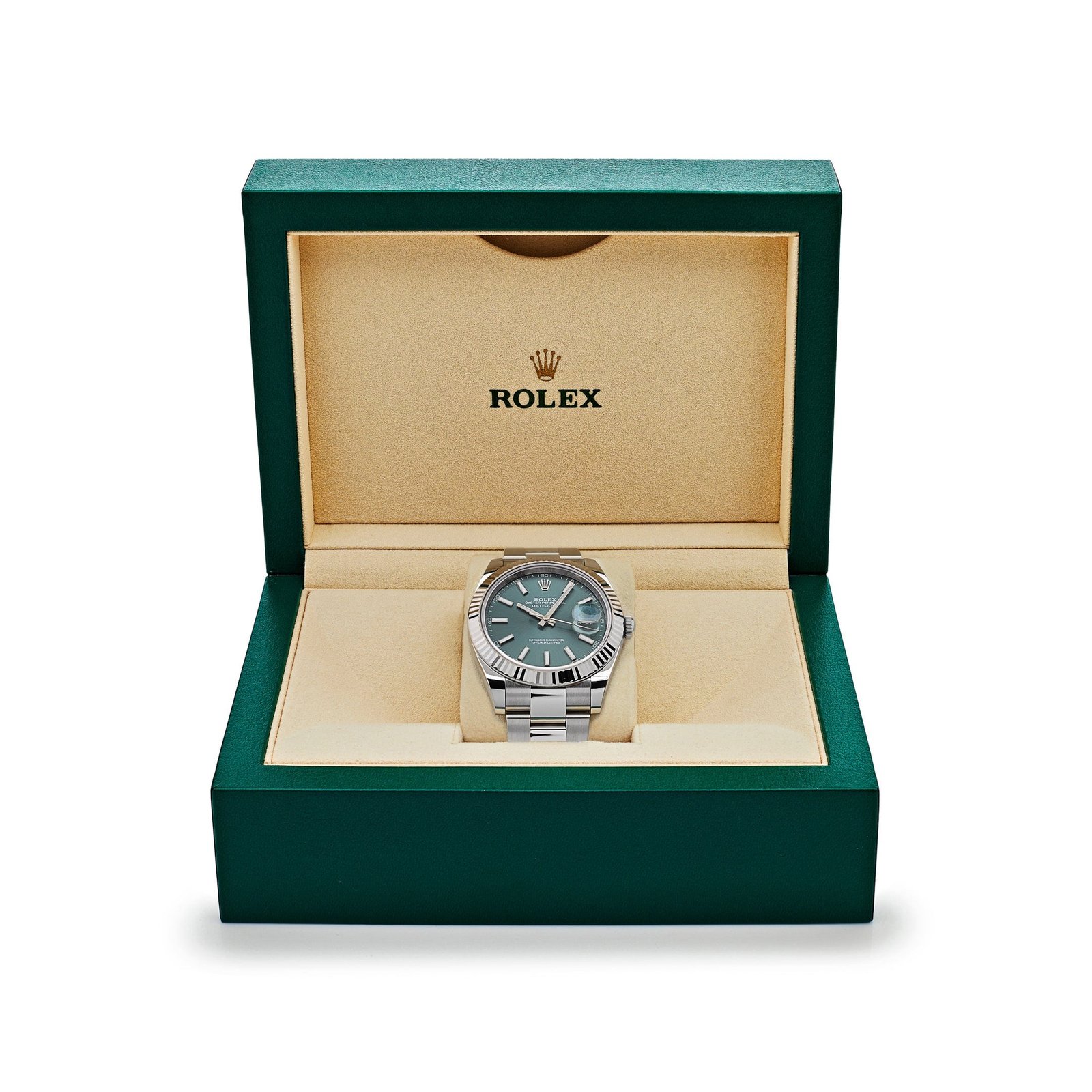R01ex Datejust 41 126334 Stainless Steel Mint Green Dial Oyster (2024)