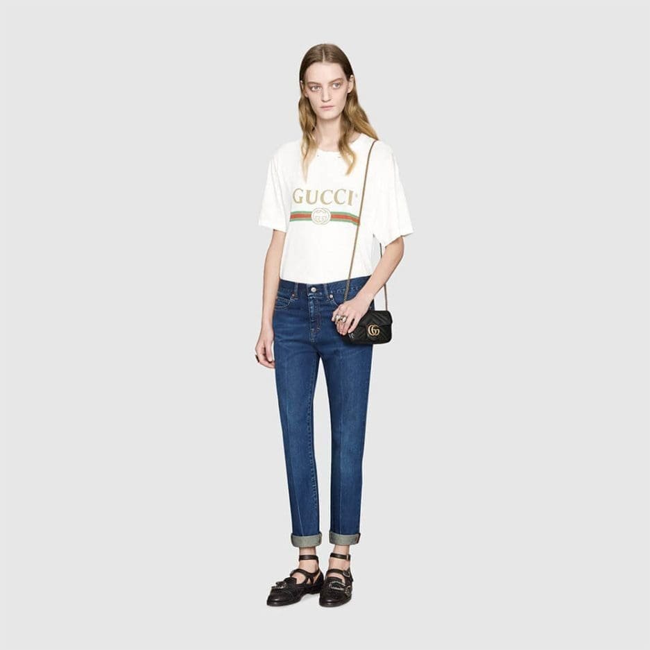 Gvc*1 Marmont matelasse leather S*per mini bag