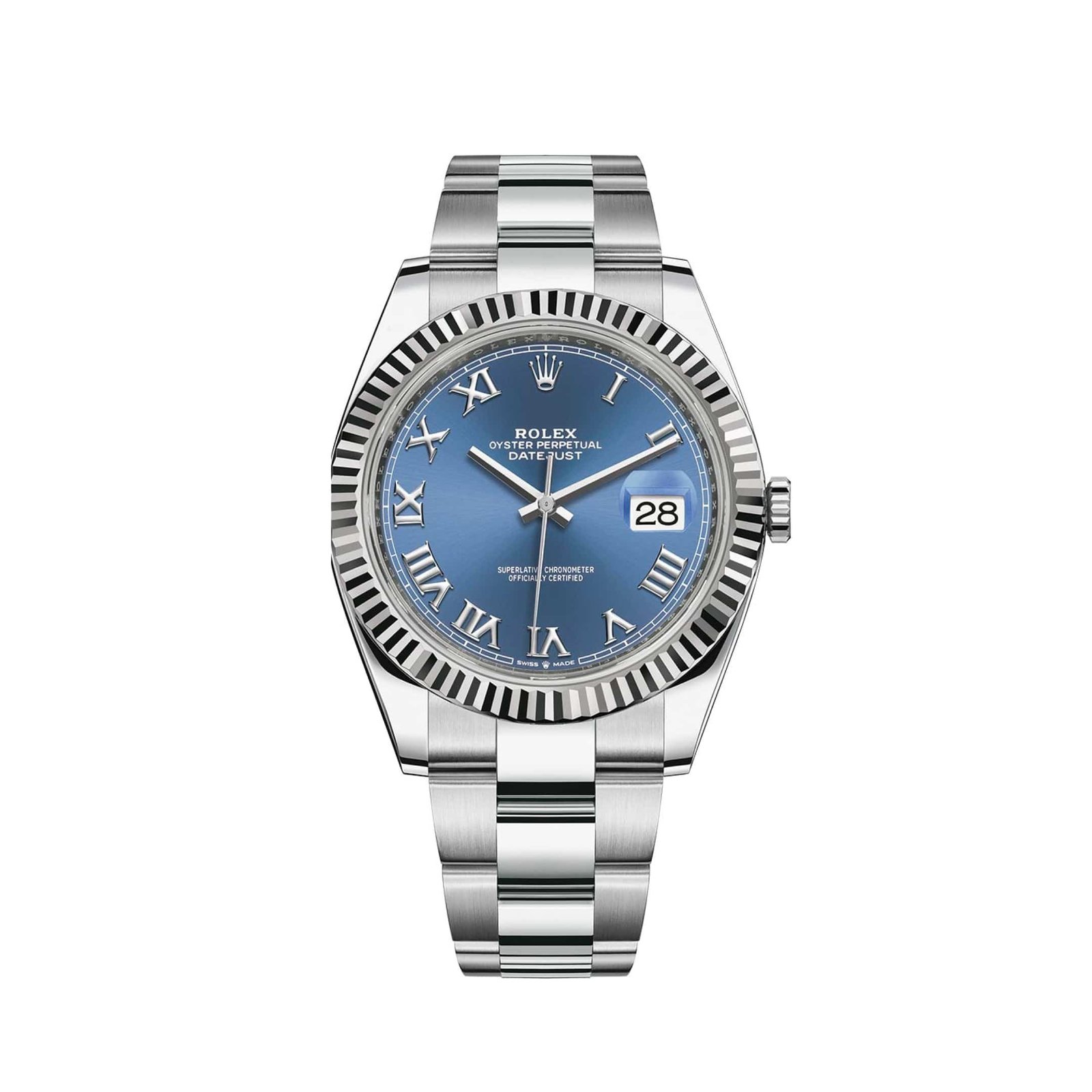 R01ex Datejust 41 126334 Stainless Steel Blue Dial Oyster (2021)