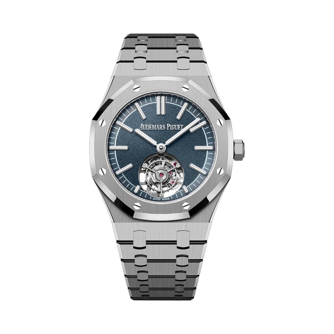 Audemars P1g*et Royal Oak Selfwinding Flying Tourbillon 26730TI.OO.1320TI.01 ’50th Anniversary’ Titanium Blue Dial