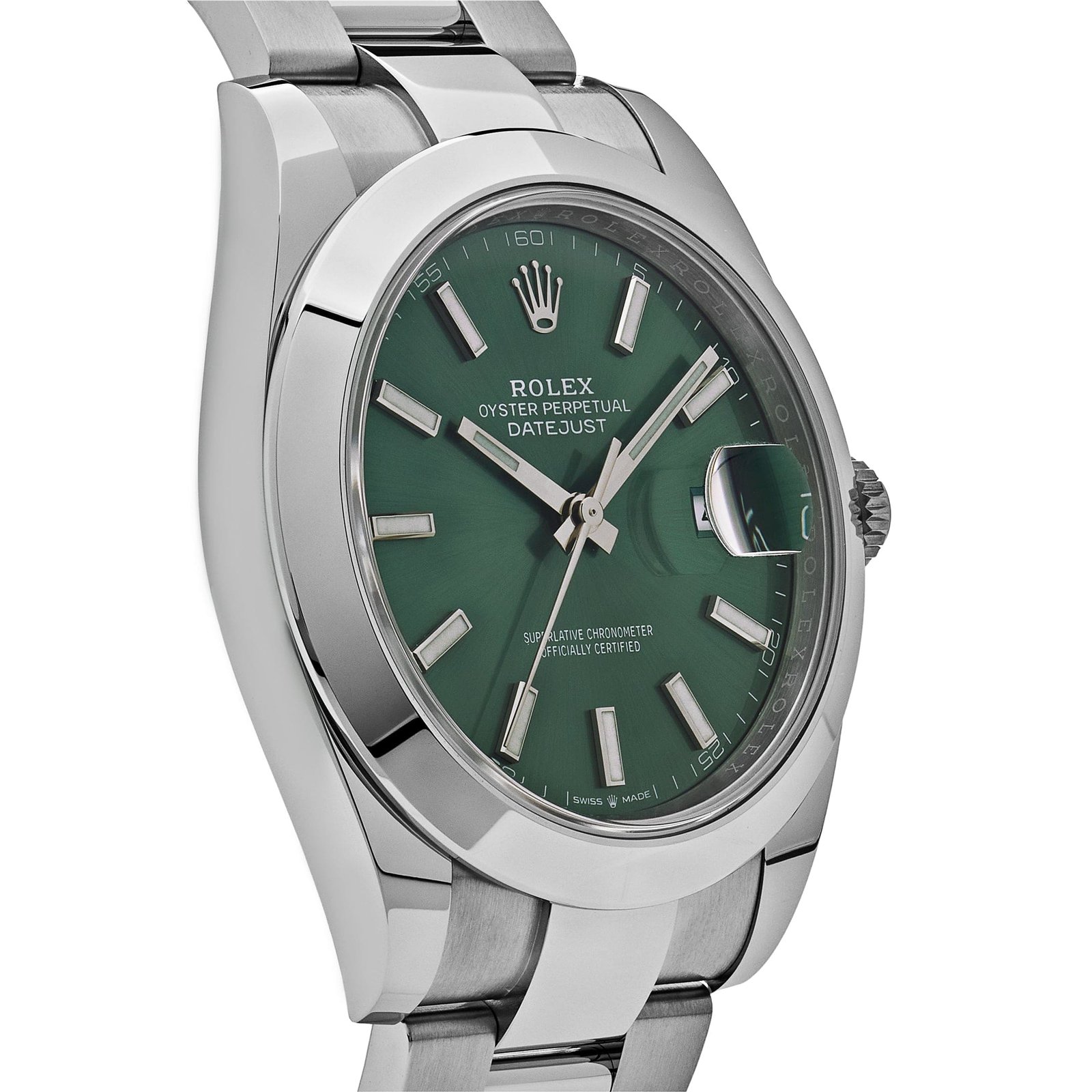 R01ex Datejust 41 126300 Stainless Steel Green Dial Oyster (2025)
